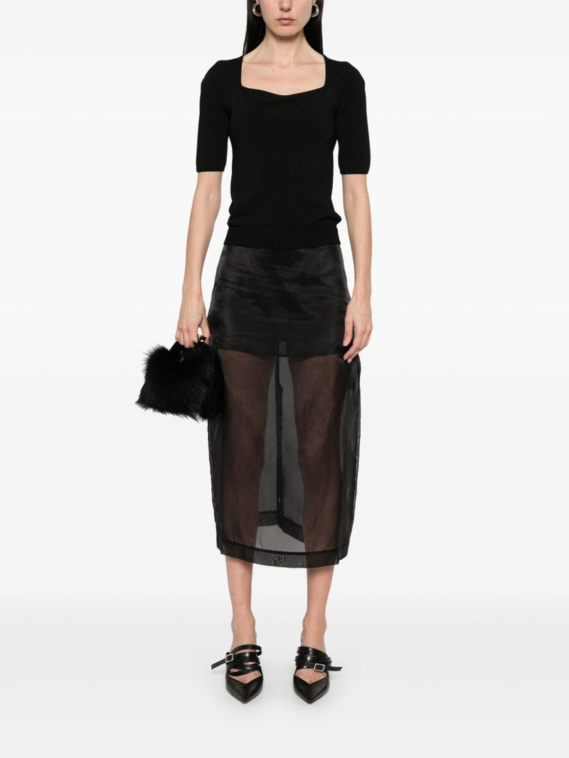 Alexander McQueen fine-knit T-shirt outlook