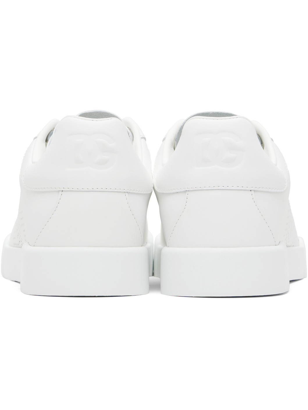 White Calfskin Portofino Sneakers - 2