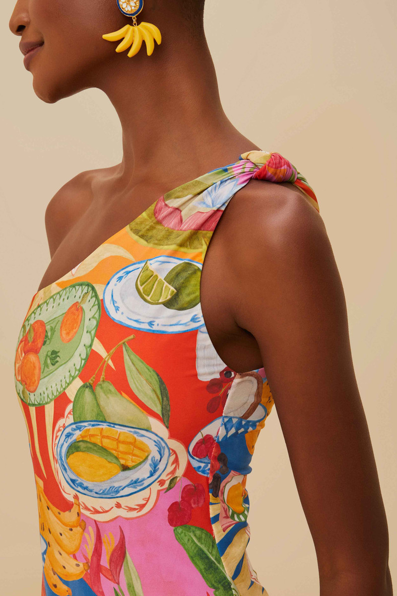 FARM RIO Multicolor Summer Picnic One-Piece Swimsuit outlook
