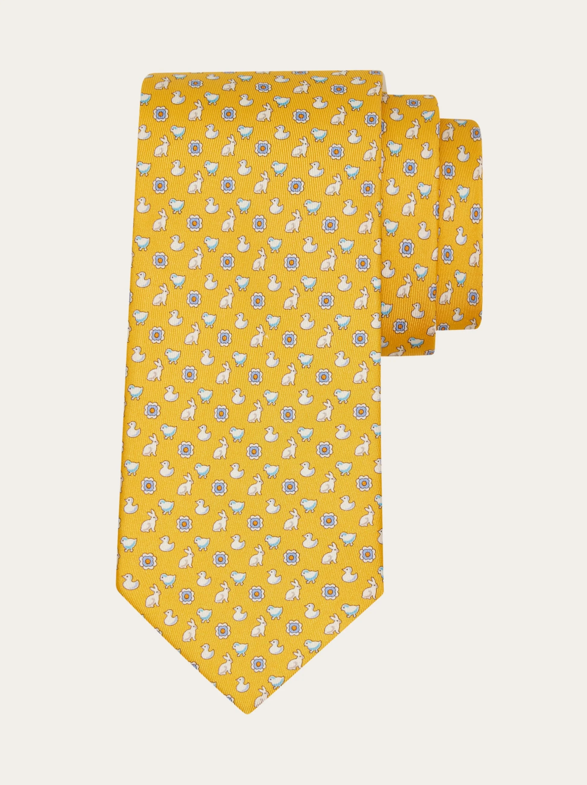 Charms print silk tie - 1