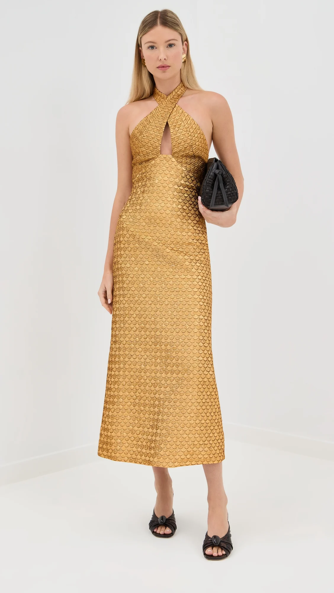 Jacquard Elegant Expedition Midi Dress - 1