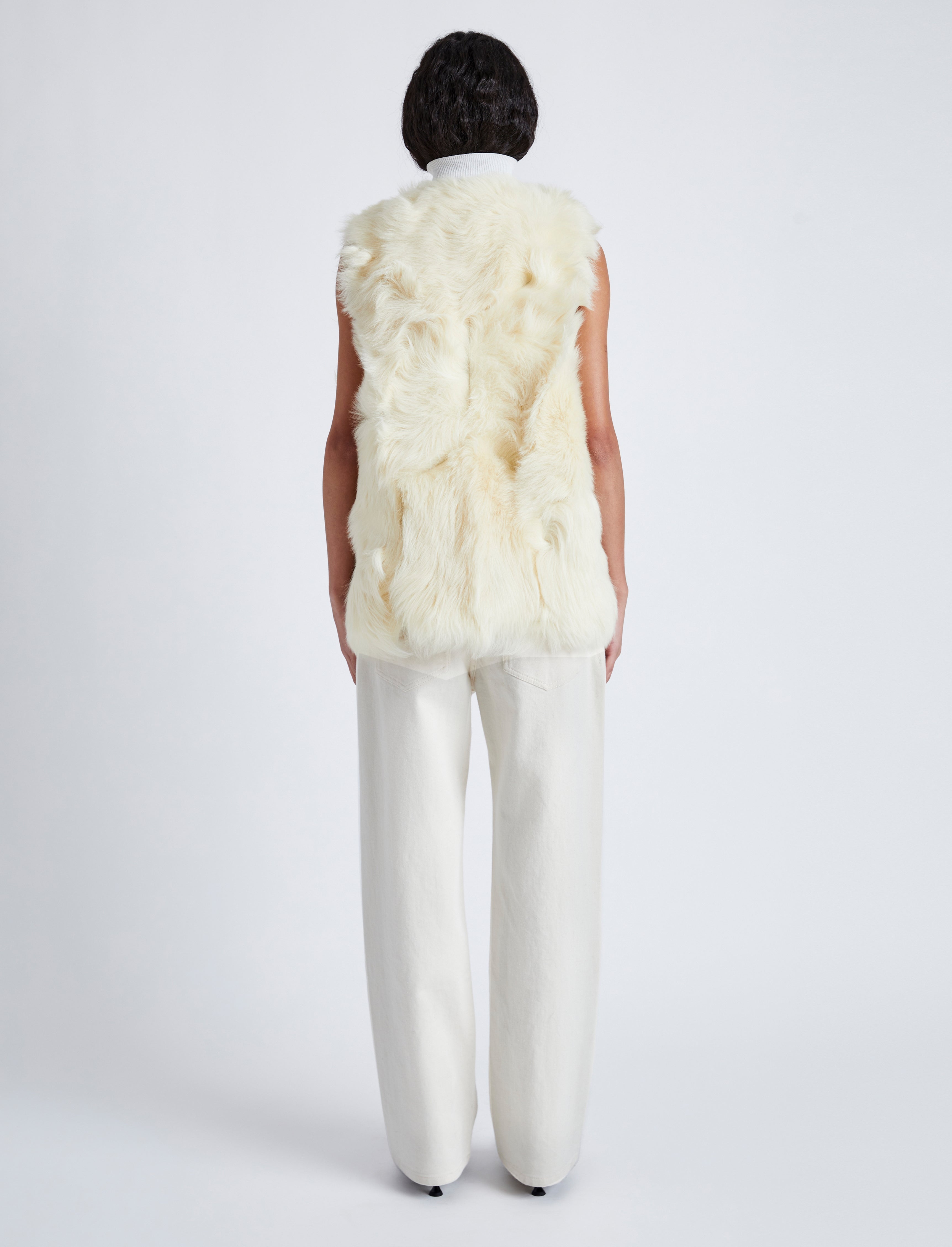 Aubrey Vest in Shearling - 5