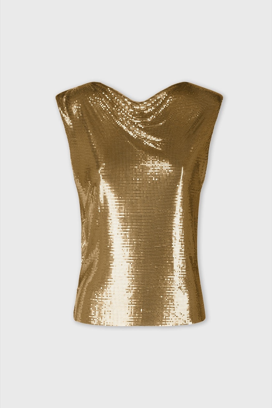 GOLD CHAINMAIL TOP - 1