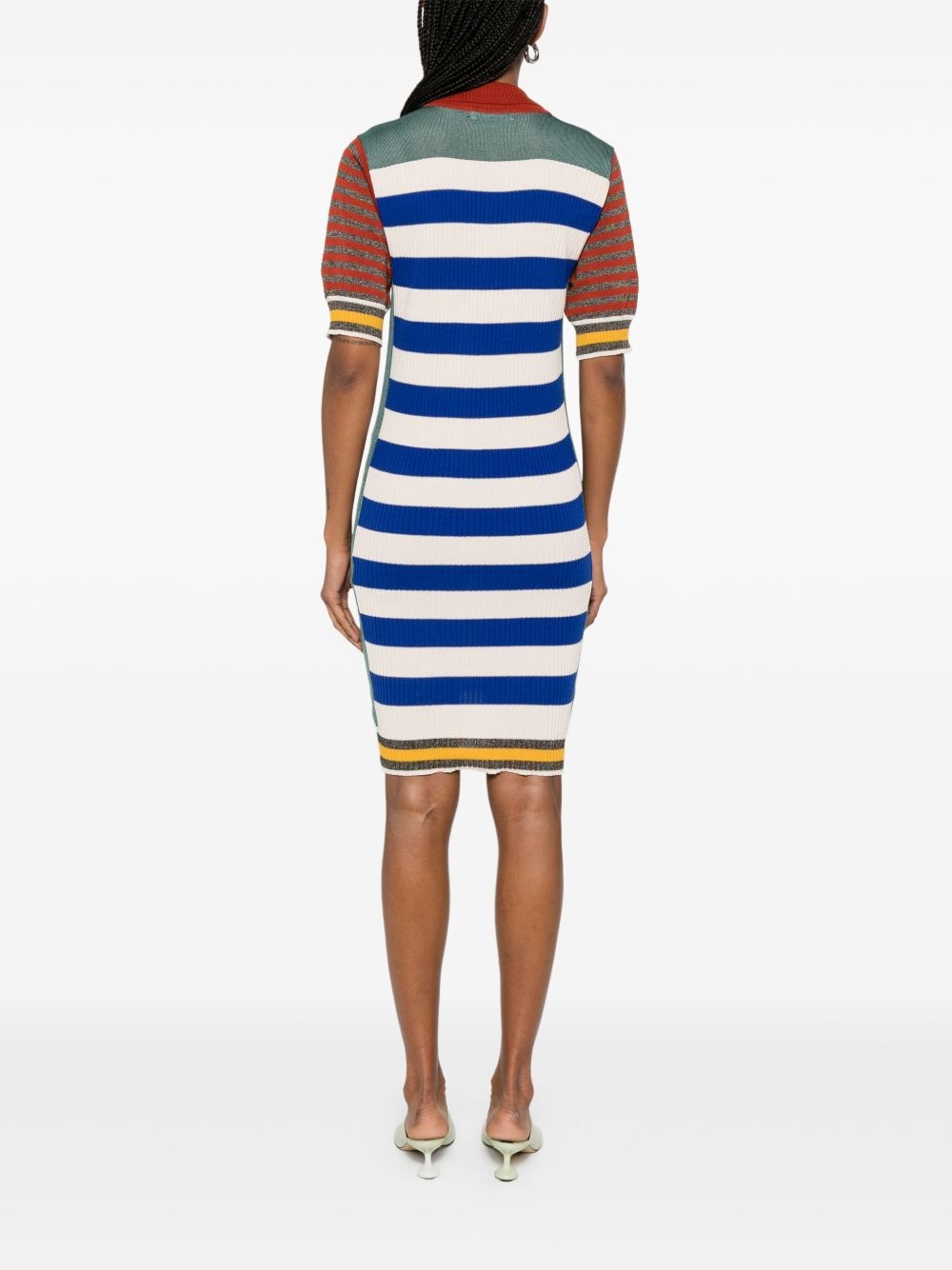 colour-block polo dress - 4