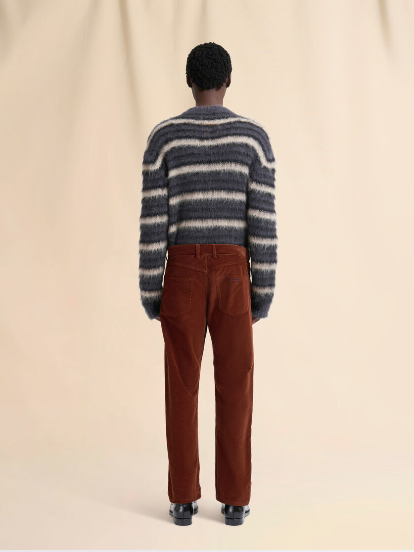 BROWN CORDUROY TROUSERS WITH TRUNKAROO LOGO - 3