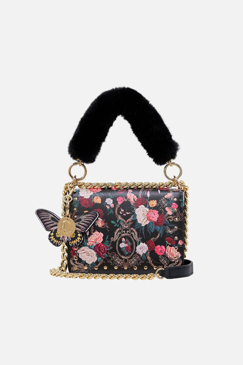 CROSSBODY WITH FUR STRAP - 4