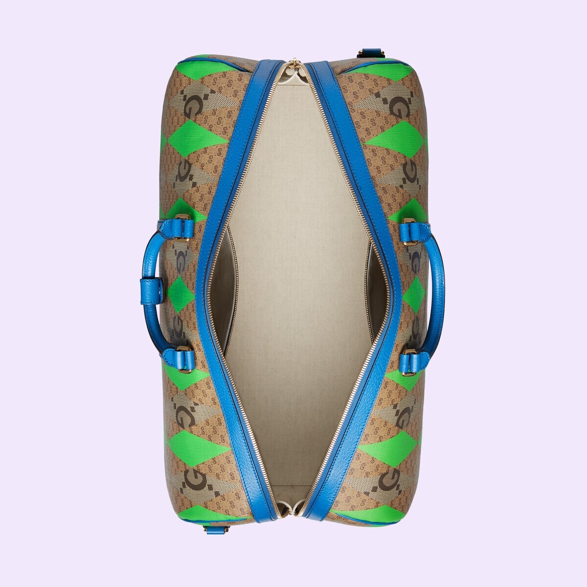 GG rhombus print large duffle bag - 8