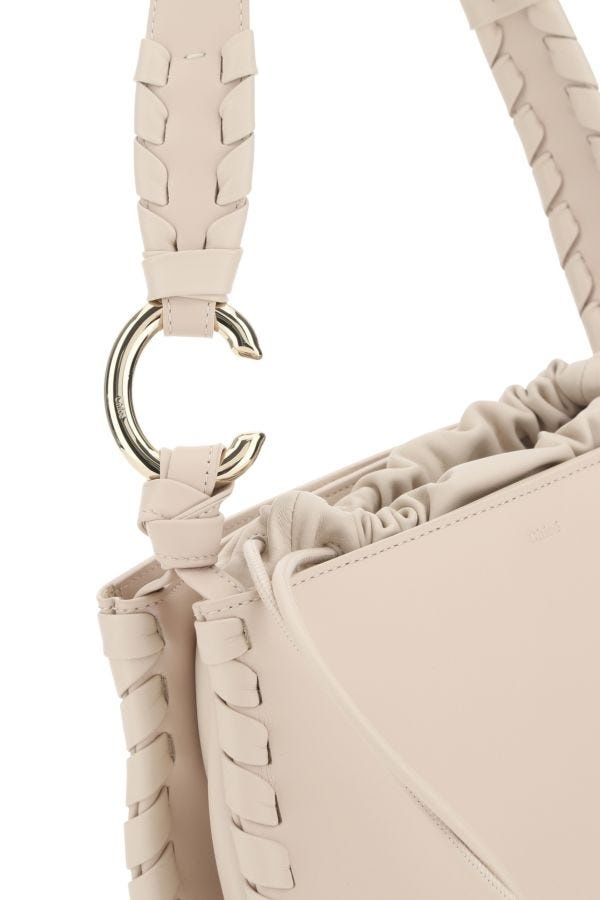 Powder pink leather Mate shoulder bag - 5