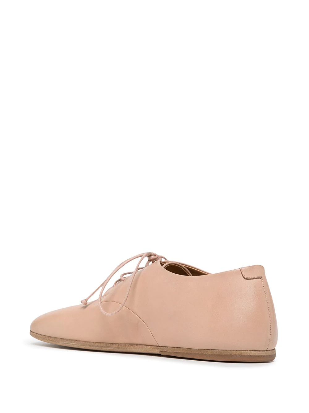 square-toe lace-up shoes - 3