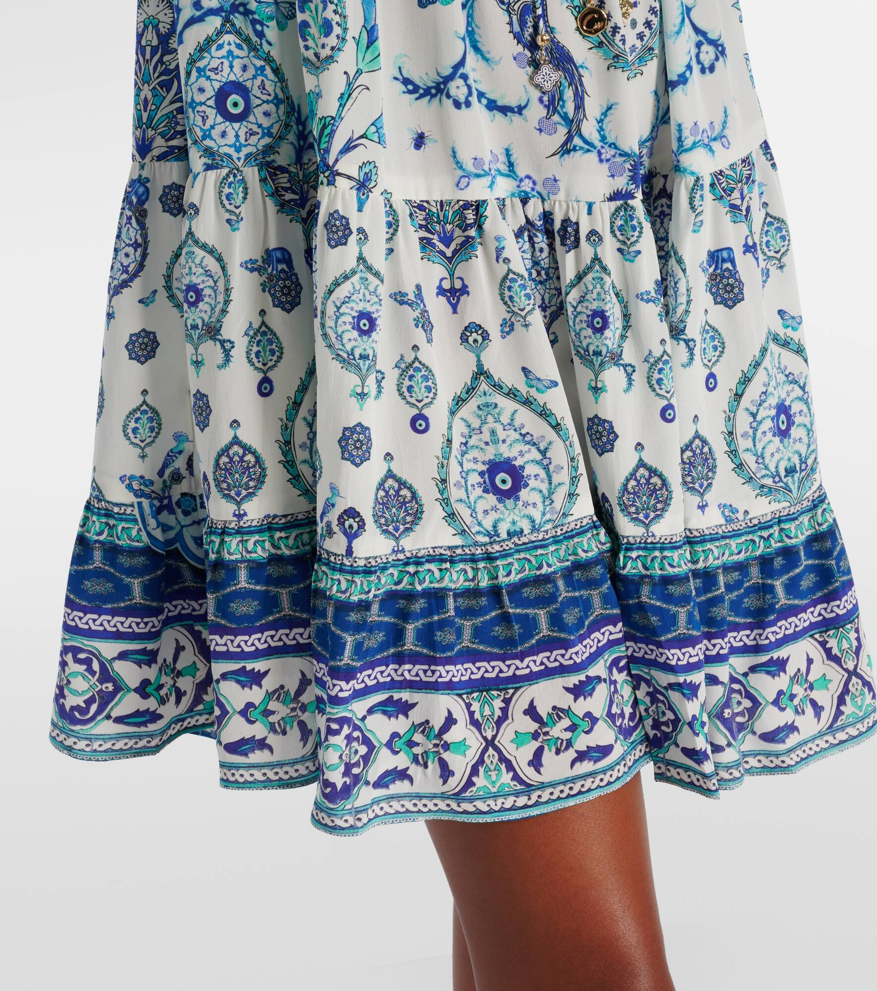 Isnik Lullaby printed silk minidress - 5