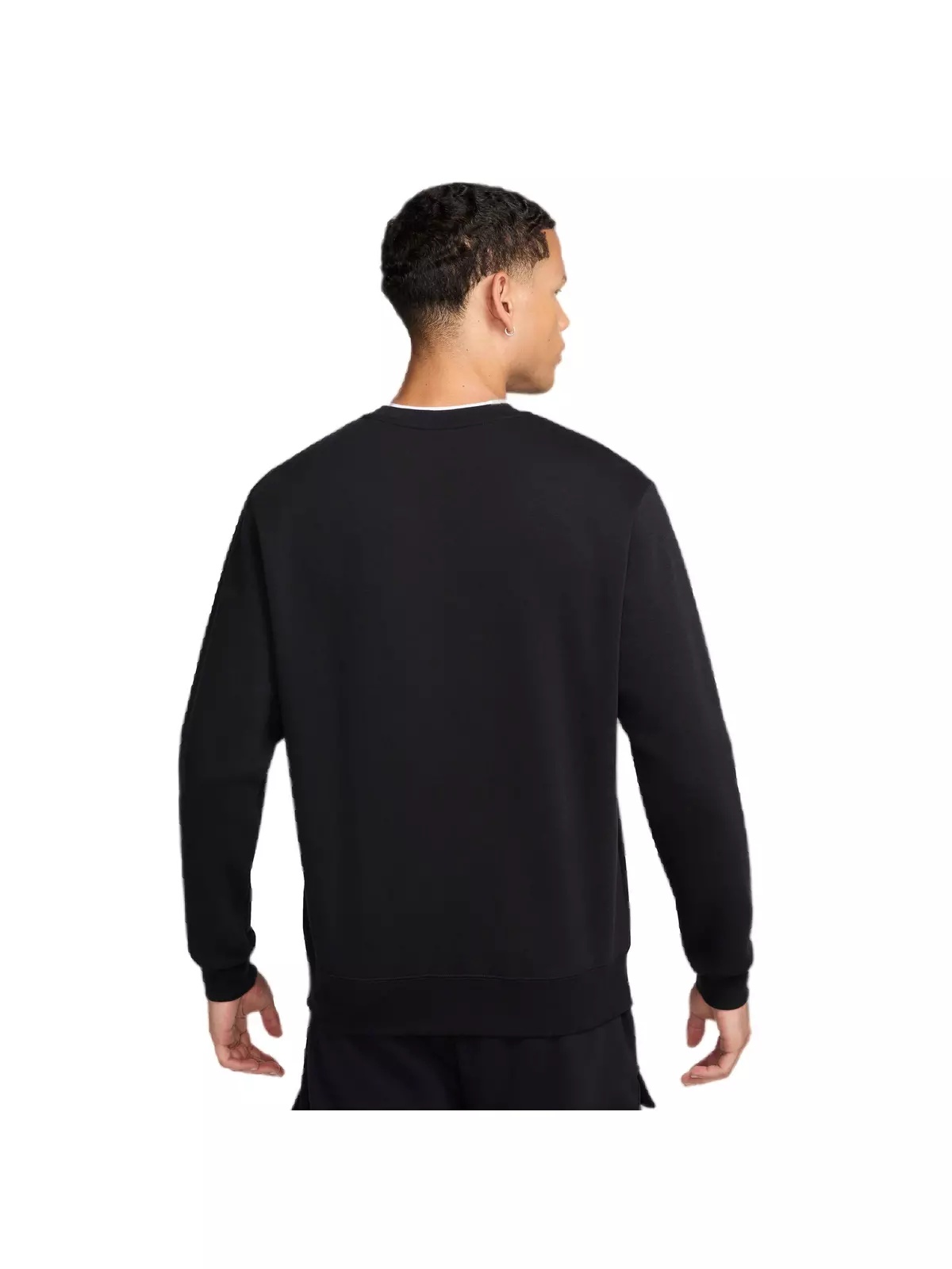 Men's Air Fleece Crew-Neck Sweatshirt - Black - 2