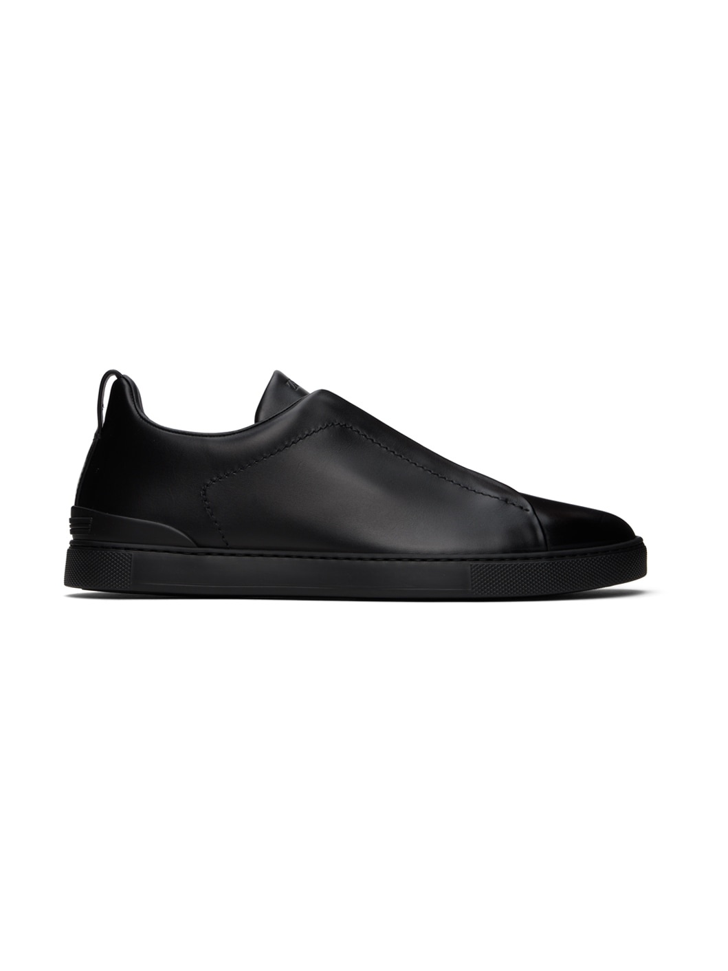 Black Triple Stitch Sneakers - 1