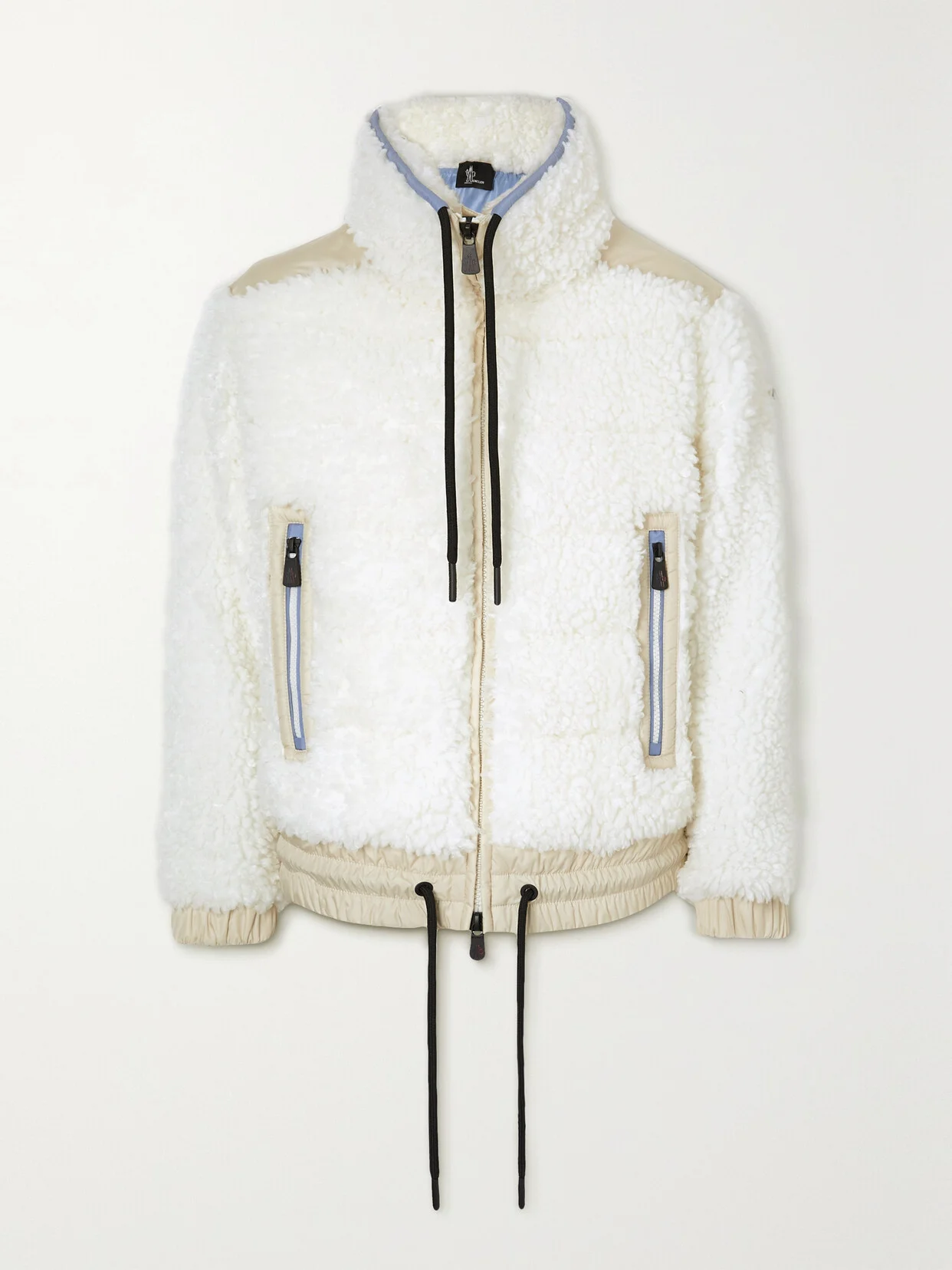 Appliquéd Shell-paneled Faux Shearling Down Ski Jacket - 1