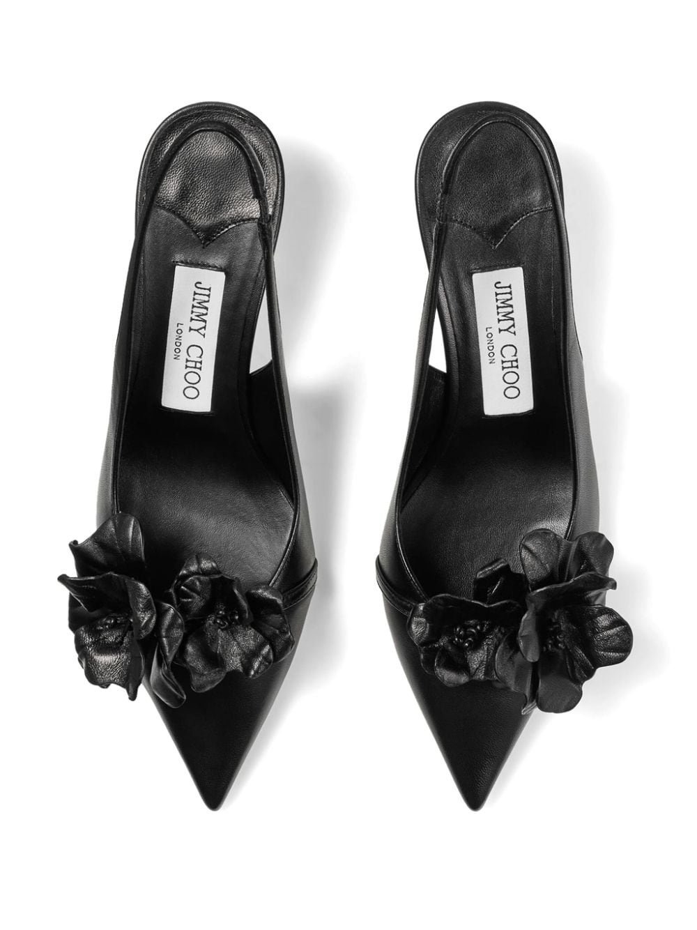 Amita flower-appliquÃ© 45mm pumps - 4