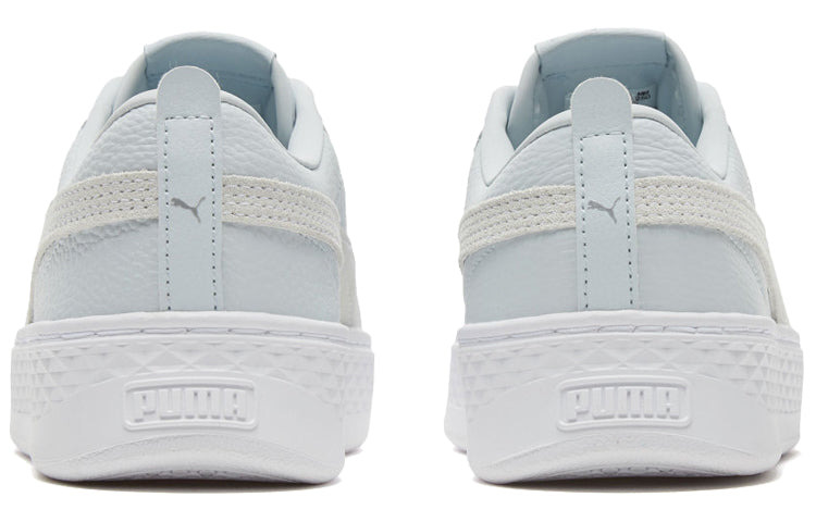 (WMNS) PUMA Smash Platform L Light Blue 366487-19 - 4