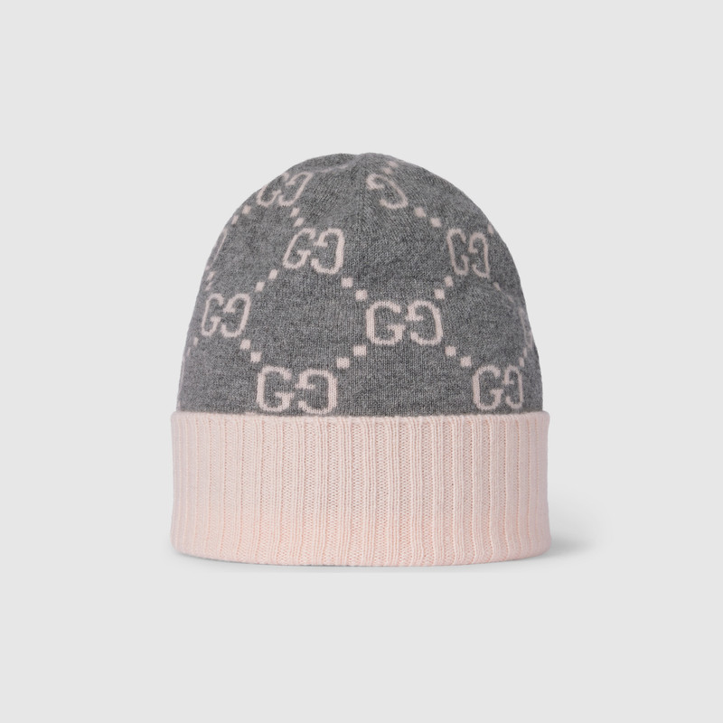 GUCCI GG cashmere jacquard hat outlook