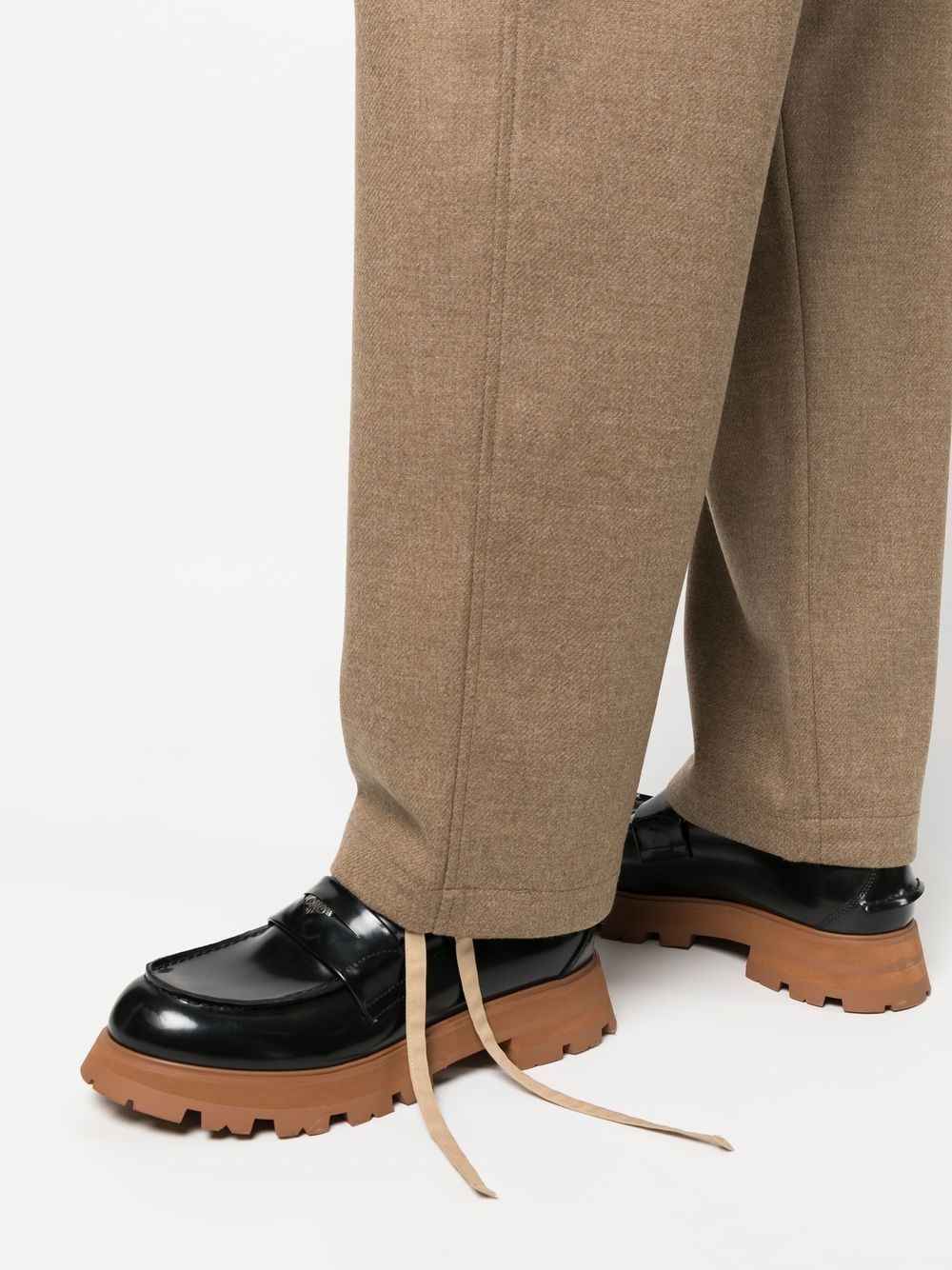 logo-patch cargo trousers - 5