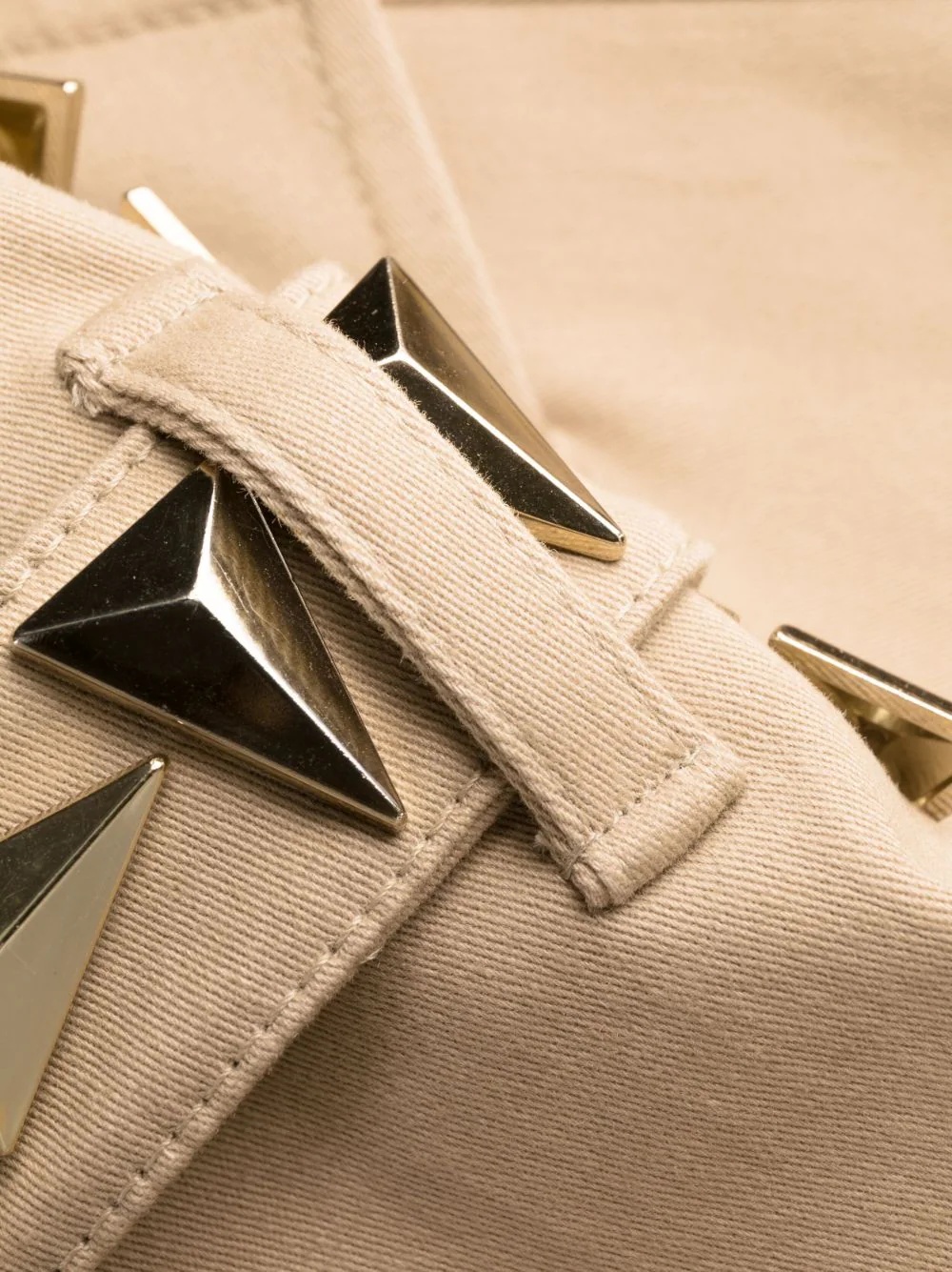 studded belted trench coat - 8