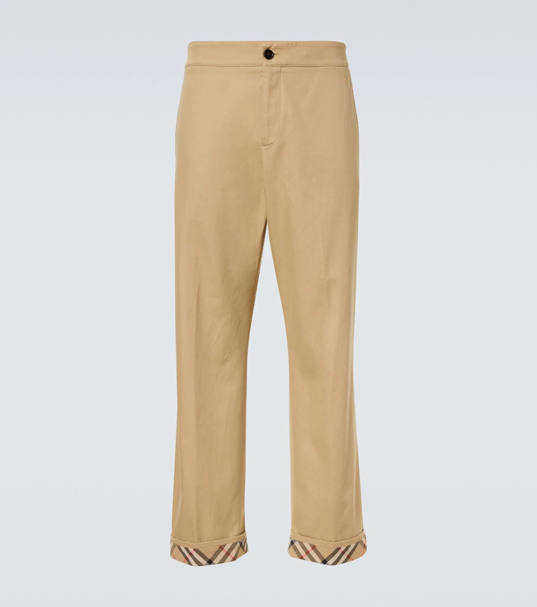 Burberry Check cotton pants - 1
