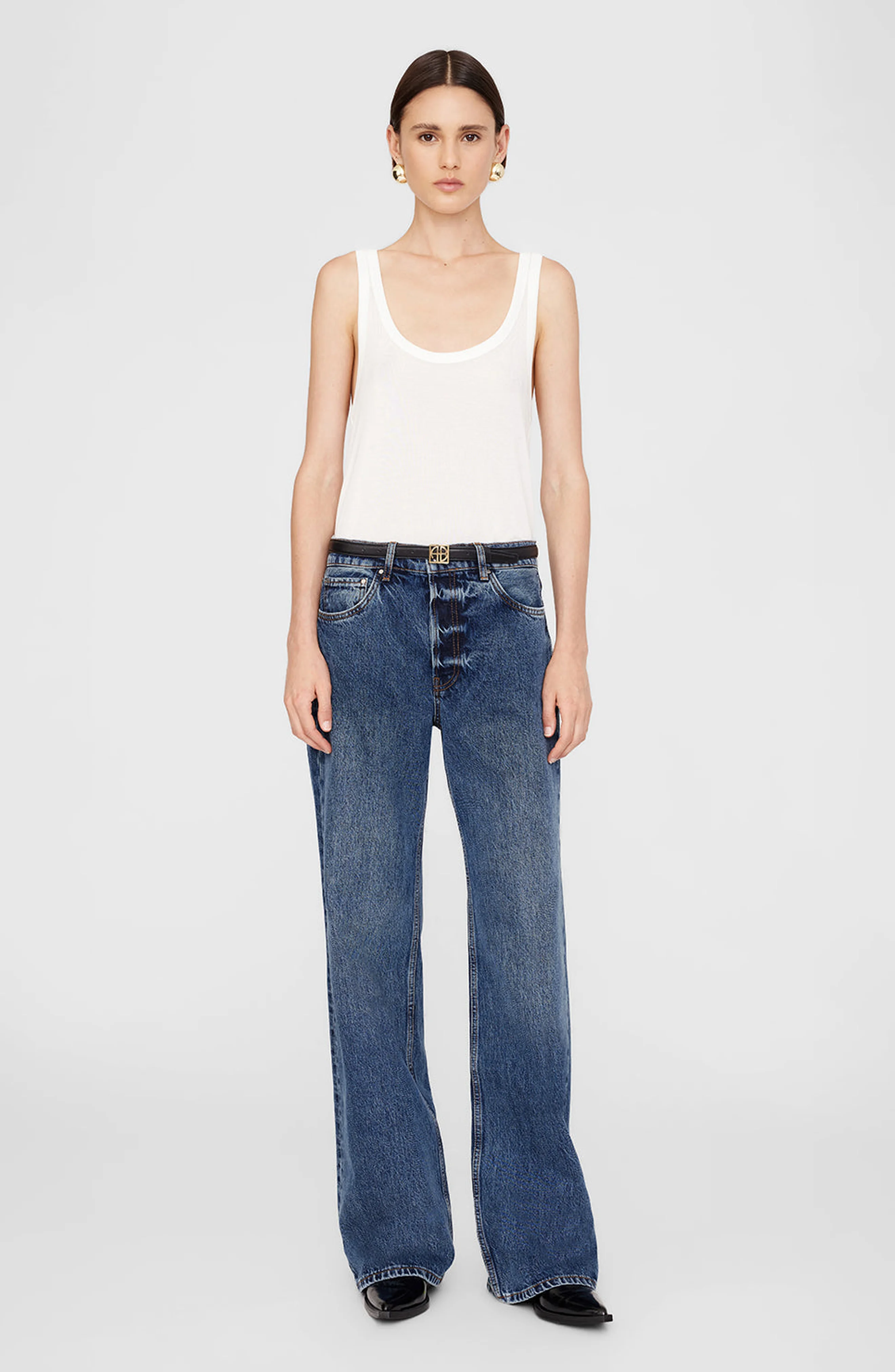 ANINE BING Hugh Jean in Dark Indigo at Nordstrom - 1