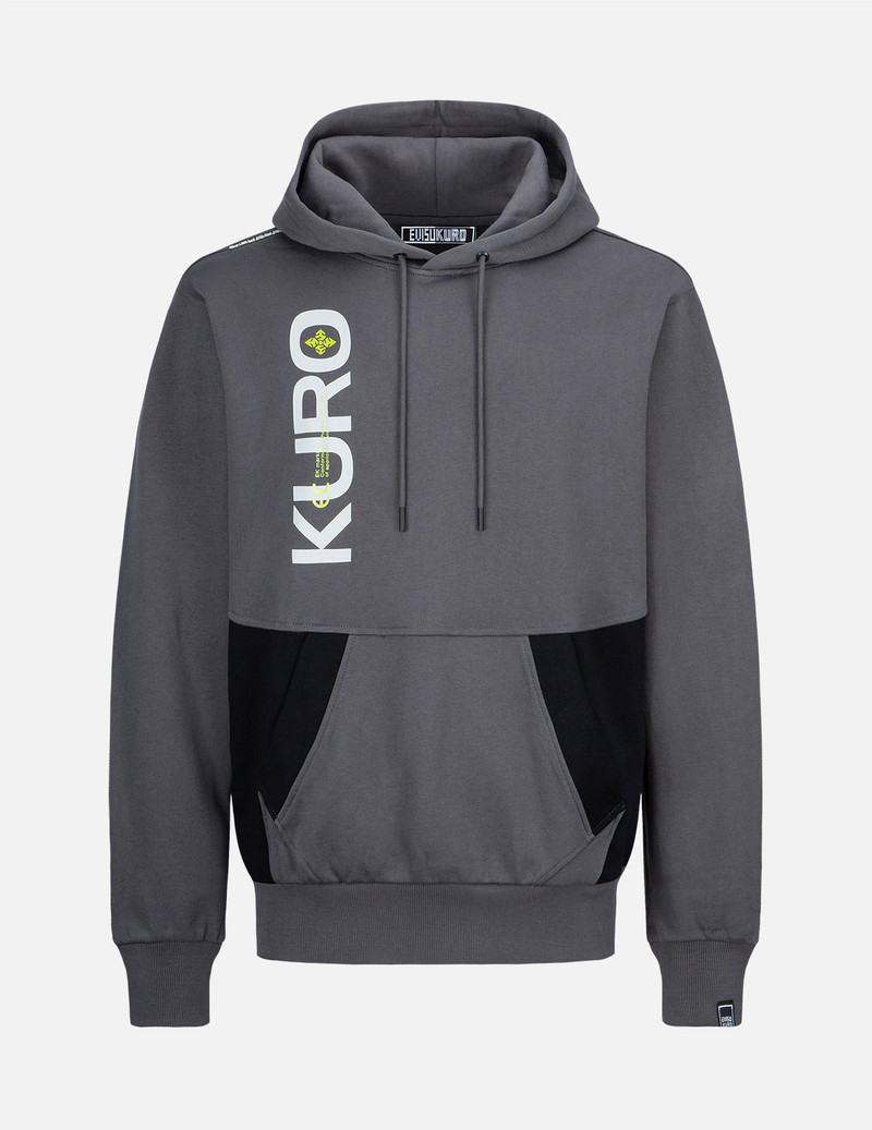 Color-Block Logo Print Hooded Sweatshirt 1