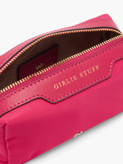 Anya Hindmarch Girlie Stuff recycled-fibre make-up bag outlook