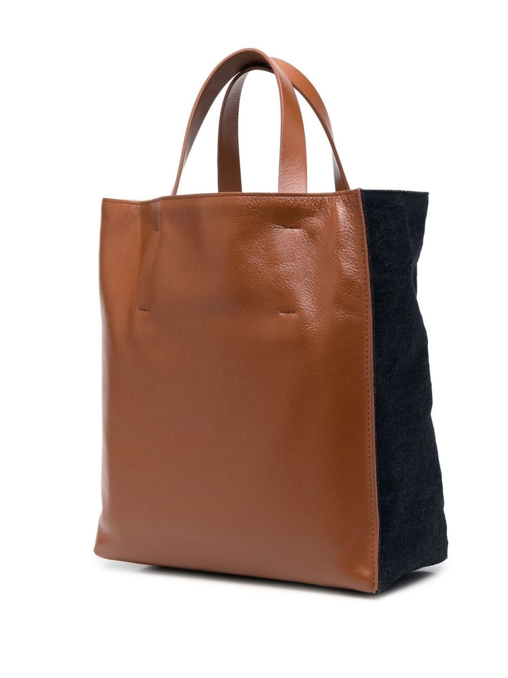 panelled leather tote bag - 3