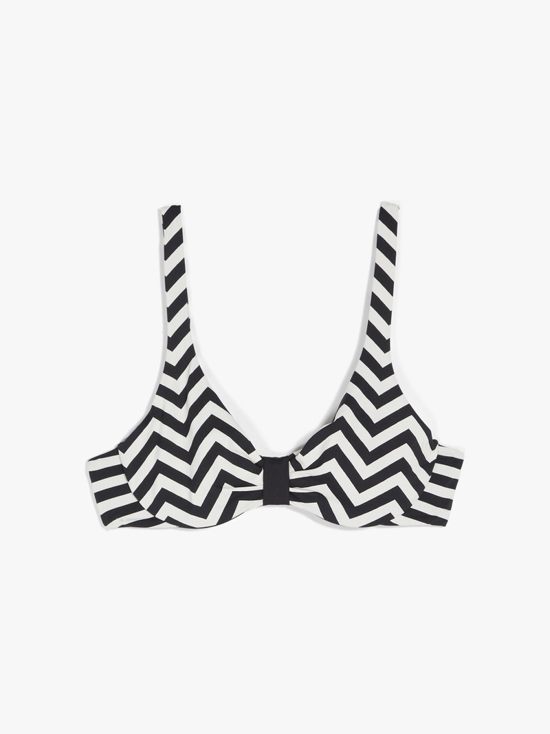 ALLEGRA Printed bikini top - 1