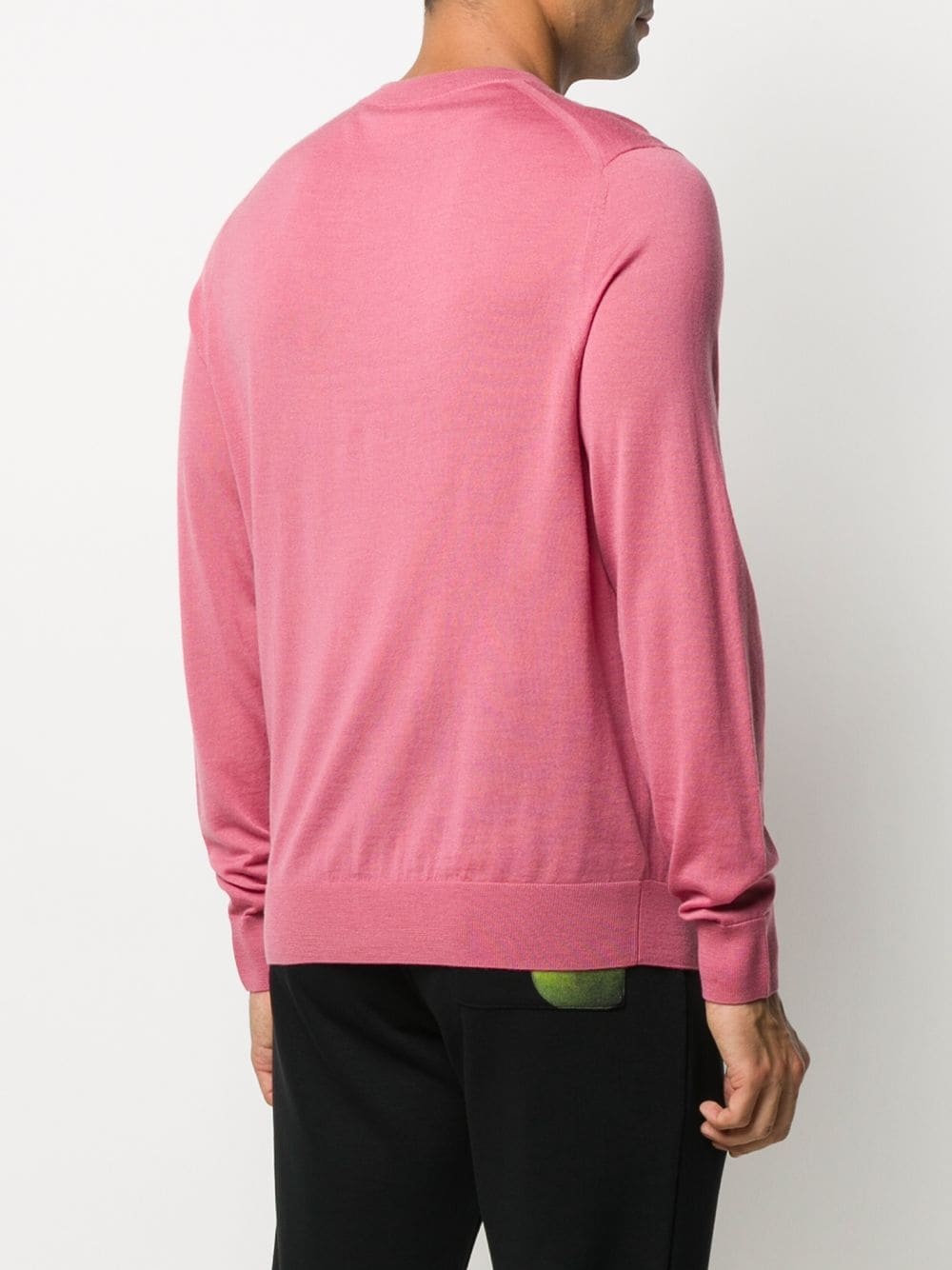 round neck merino knit jumper - 4