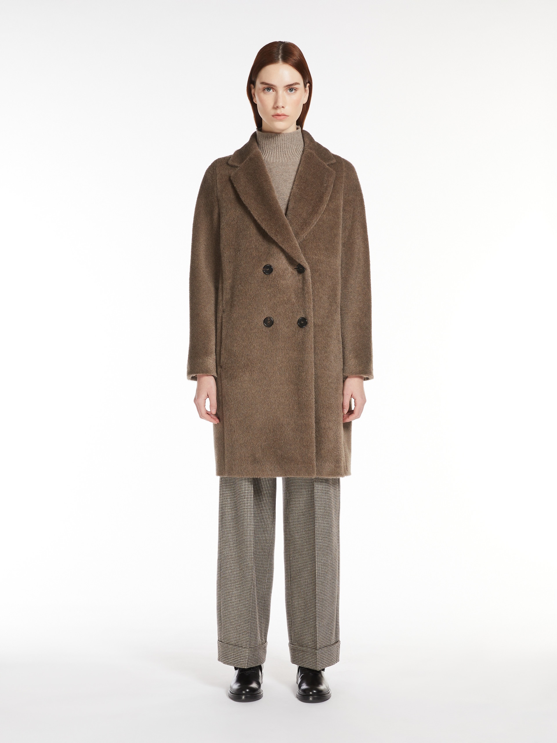 ROSETO Midi alpaca and wool coat - 3