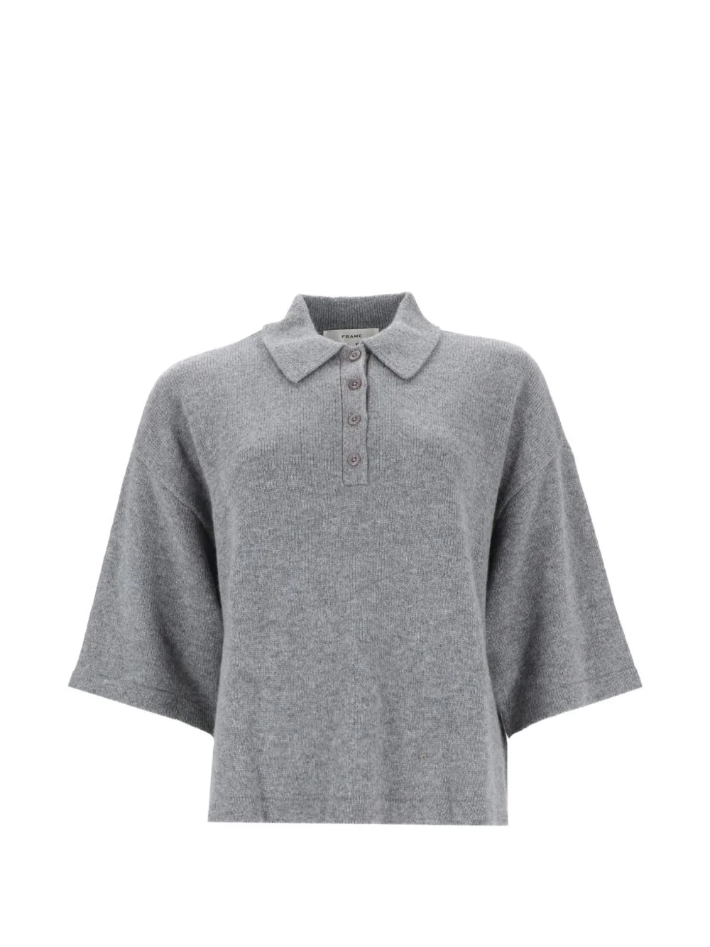 fine-knit polo sweater - 1