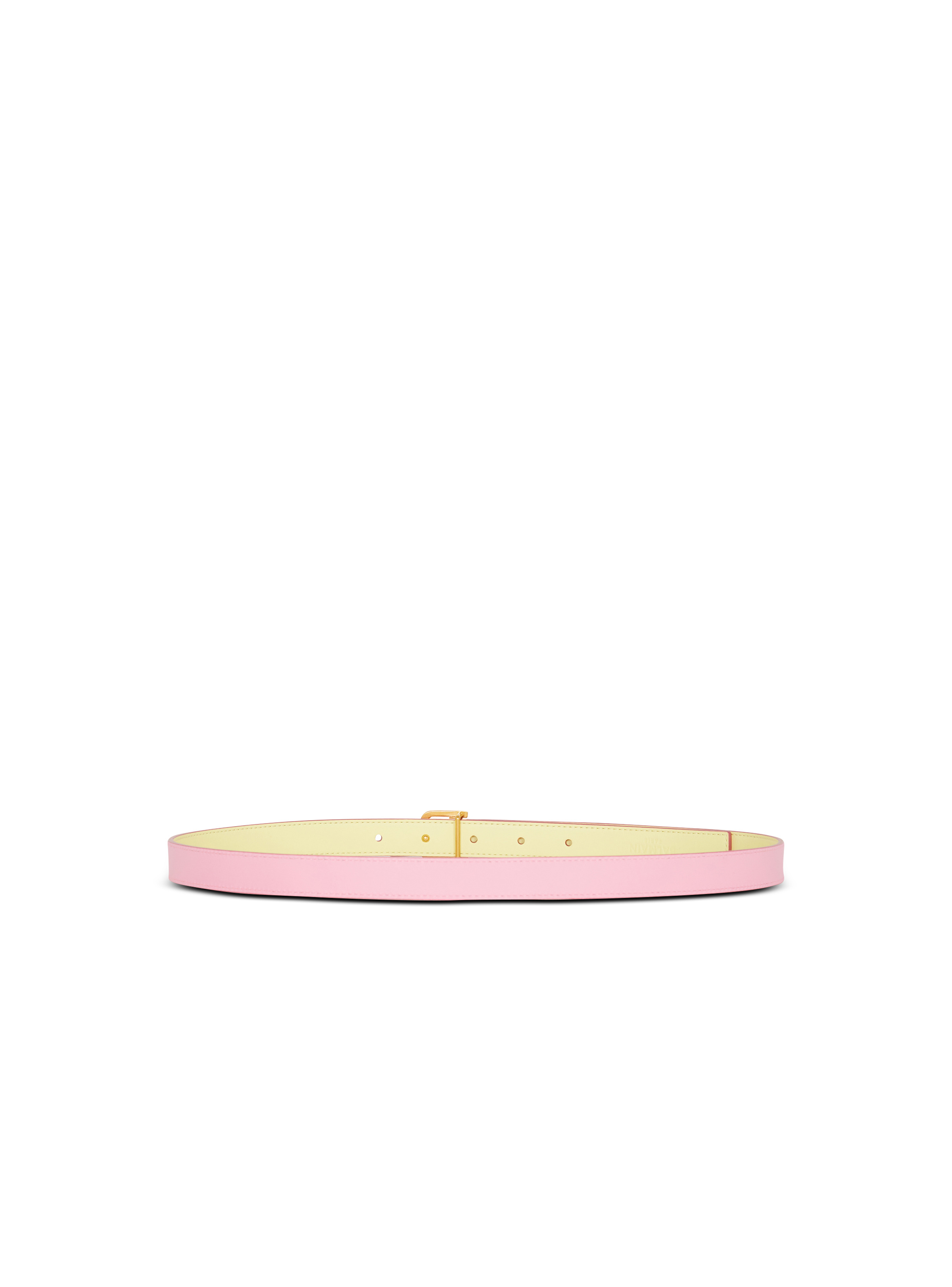 Reversible smooth calfskin leather skinny B-Belt - 2
