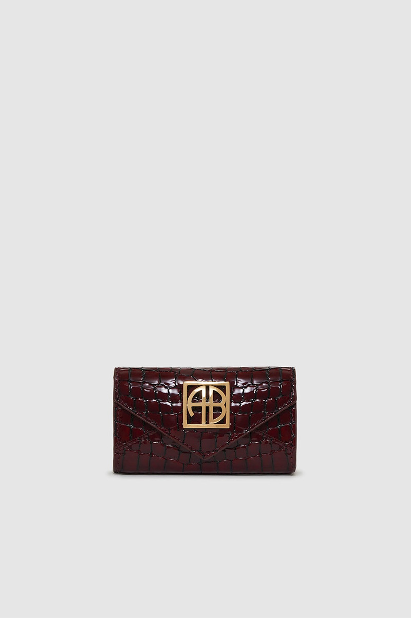 Elly Wallet - Burgundy Embossed 1
