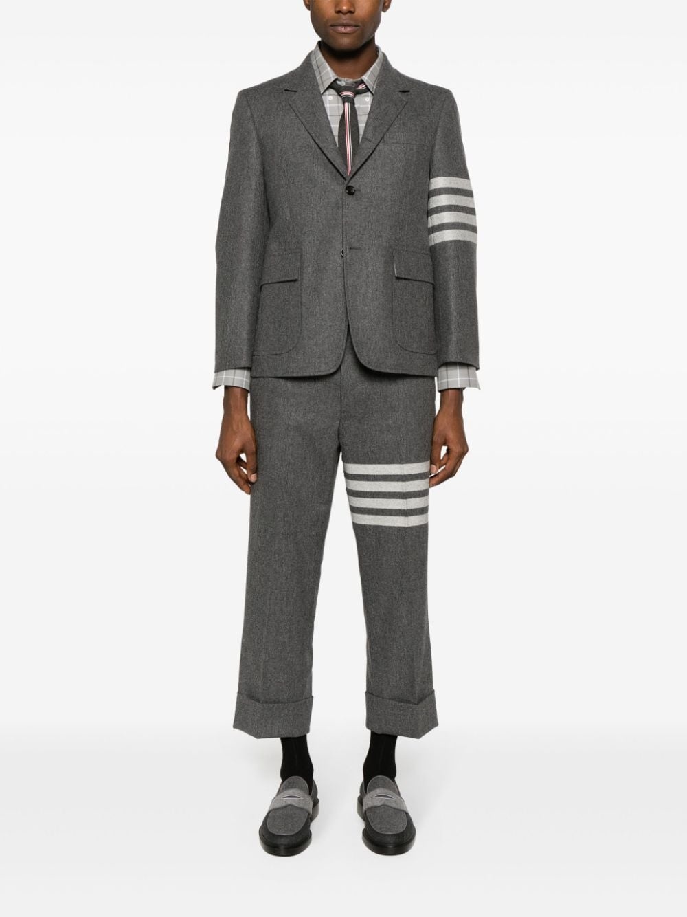 low-rise drop-crotch tailored trousers - 2