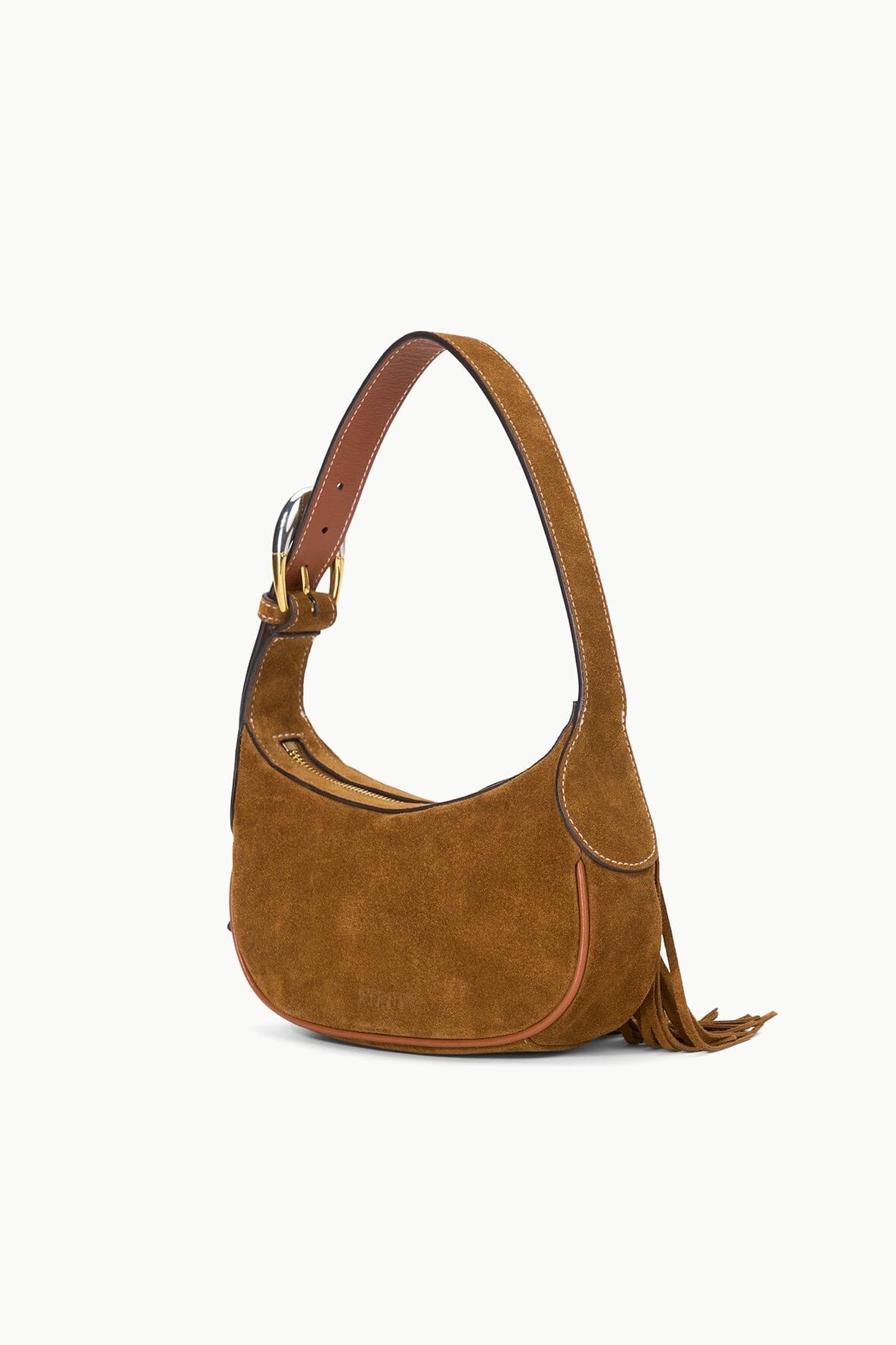STAUD OWEN BAG TAN FRINGE - 9