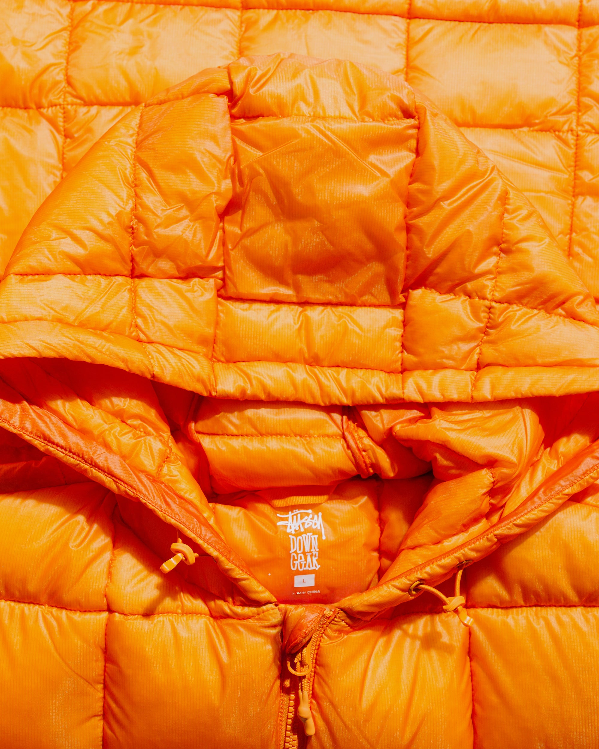 Stüssy Midweight Hooded Puffer Orange - 4