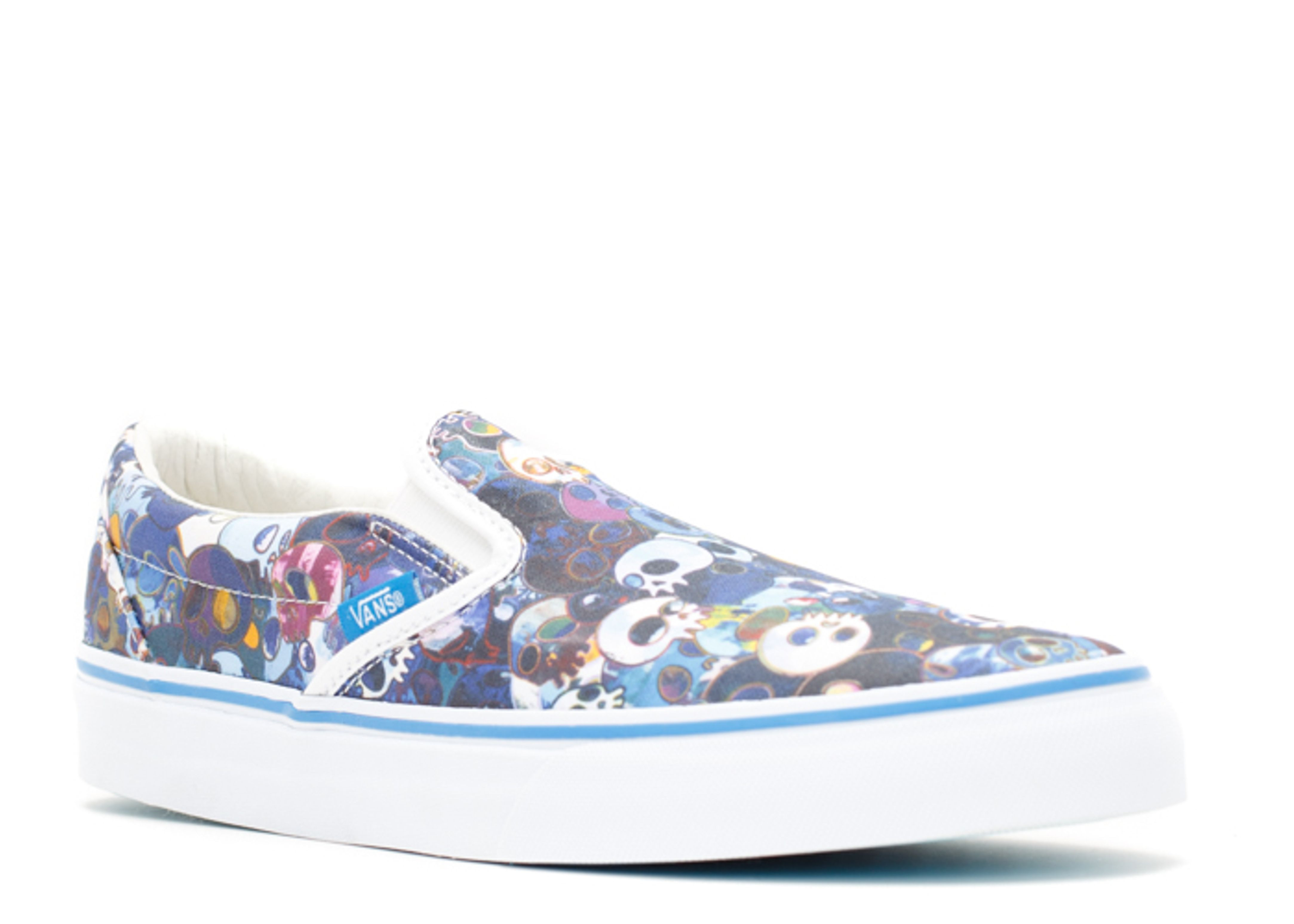 TAKASHI MURAKAMI X CLASSIC SLIP ON LX 'BLUE SKULLS' - 2