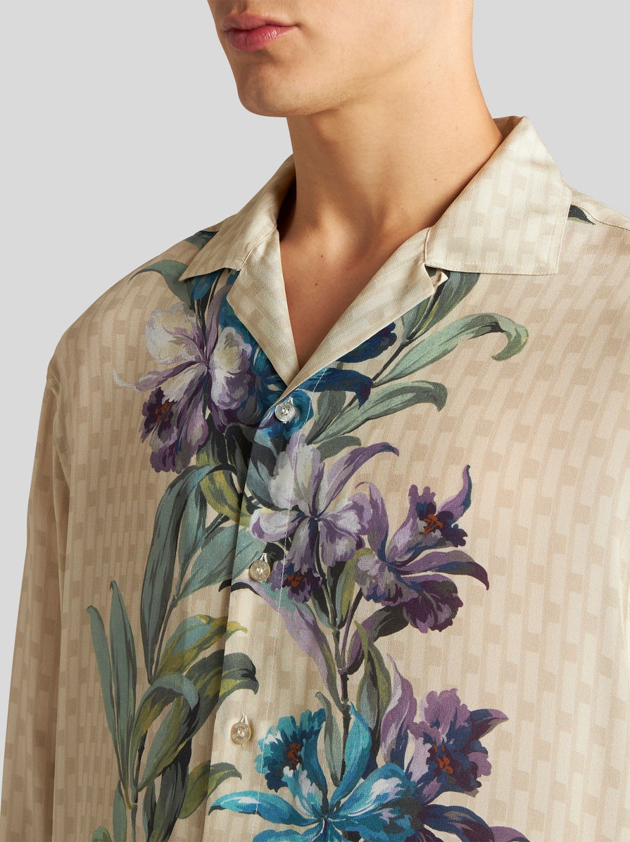 BOWLING SHIRT WITH PLACED PRINT - 3