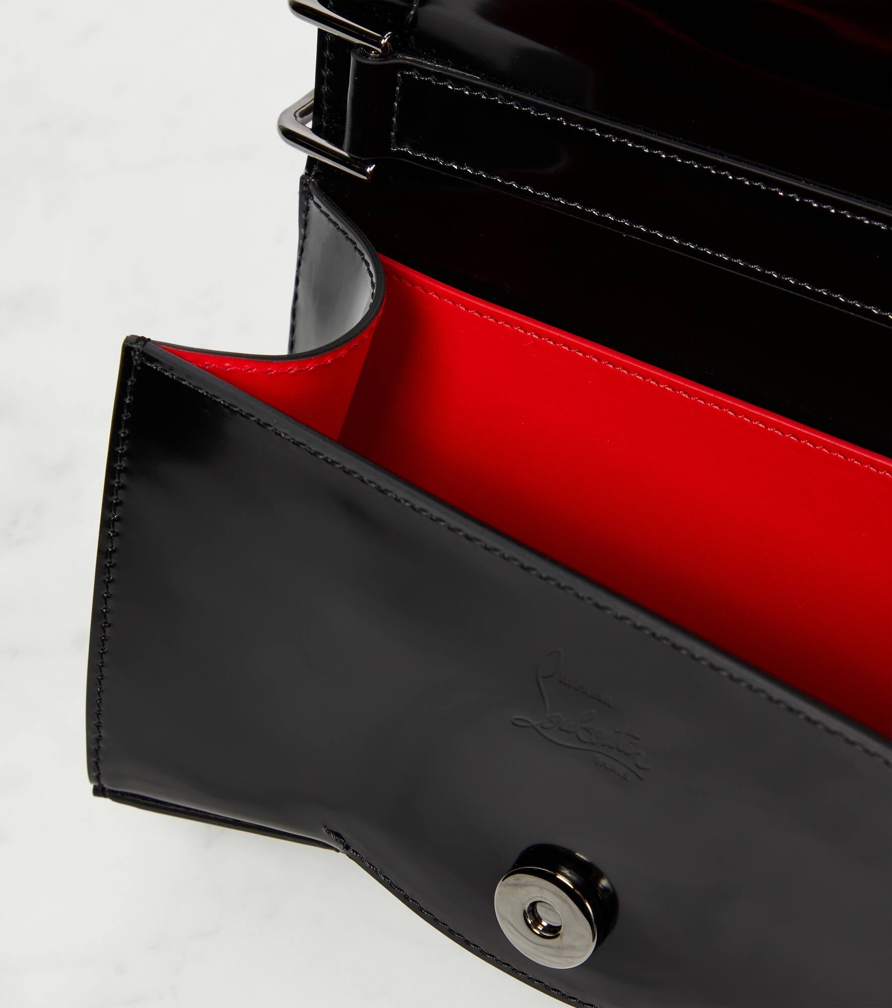 Loubi54 patent leather shoulder bag - 3