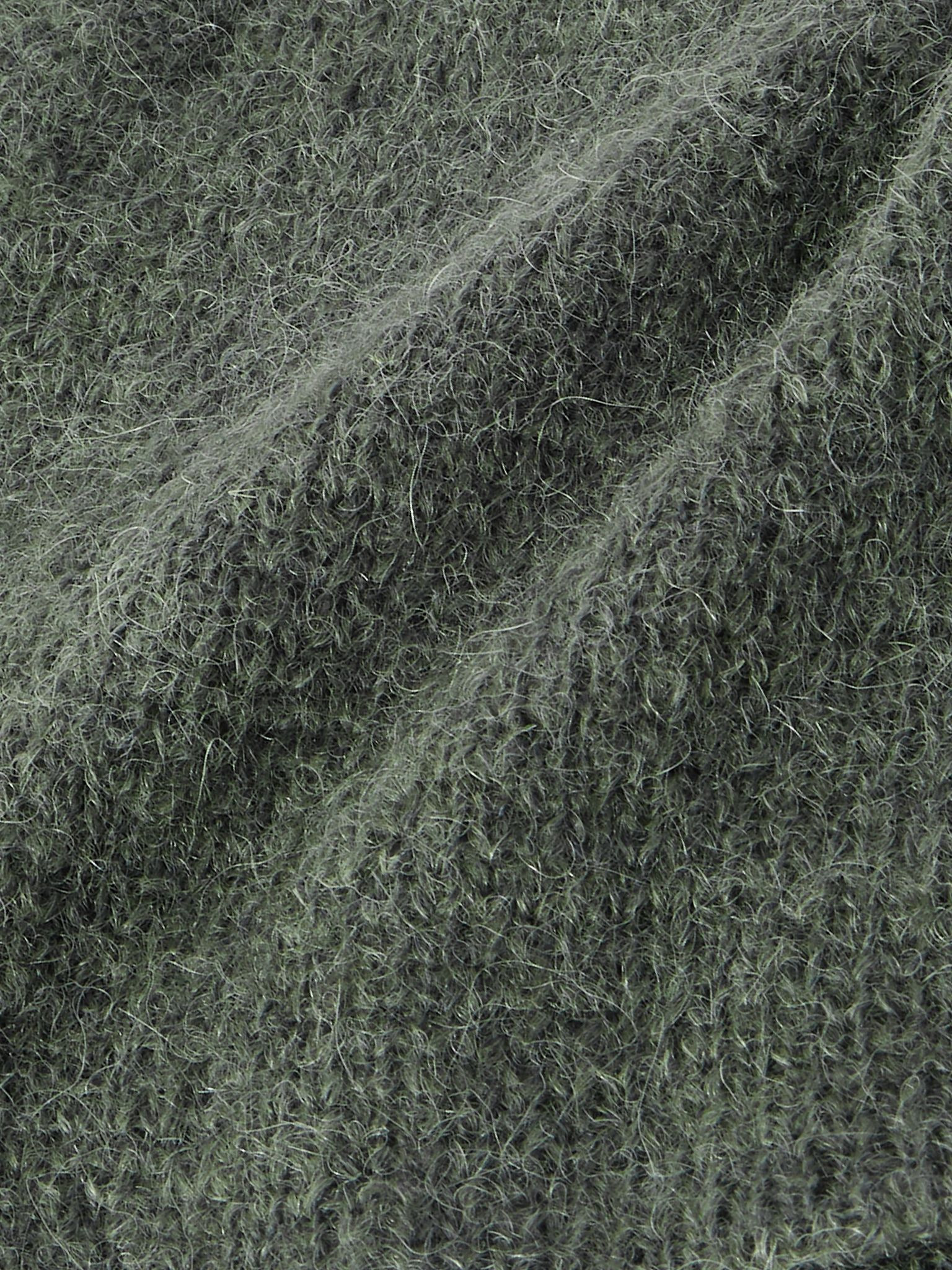 Brushed Alpaca-Blend Beanie Green - 2