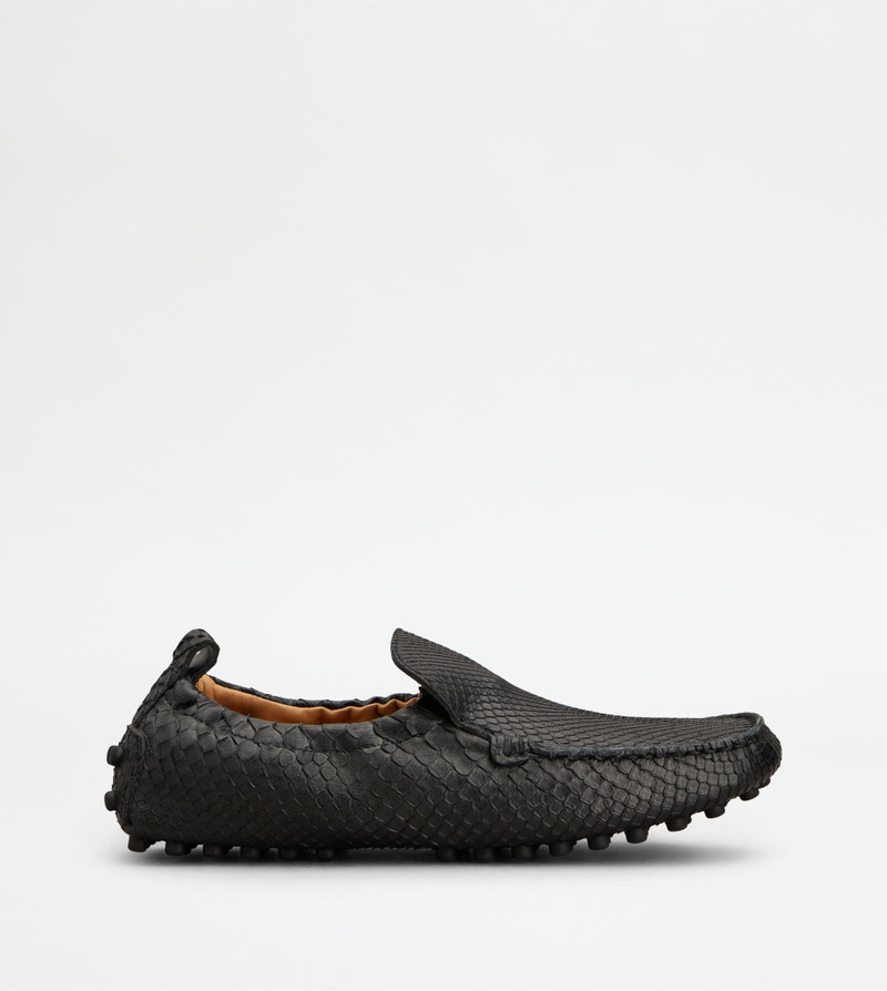 GLOVE GOMMINO LOAFERS IN PYTHON - GREY 1