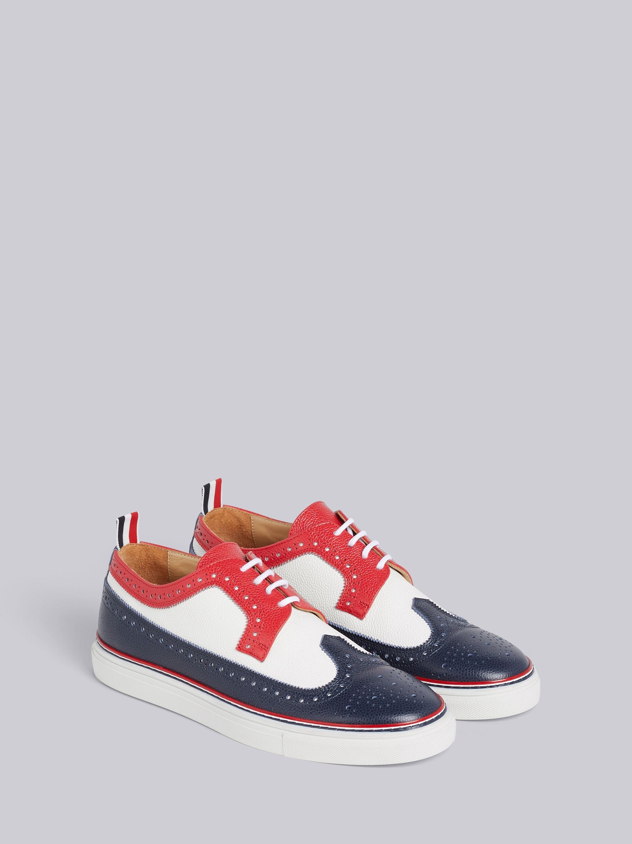 RWB Pebbled Longwing Brogue Rubber Cupsole Trainer - 3