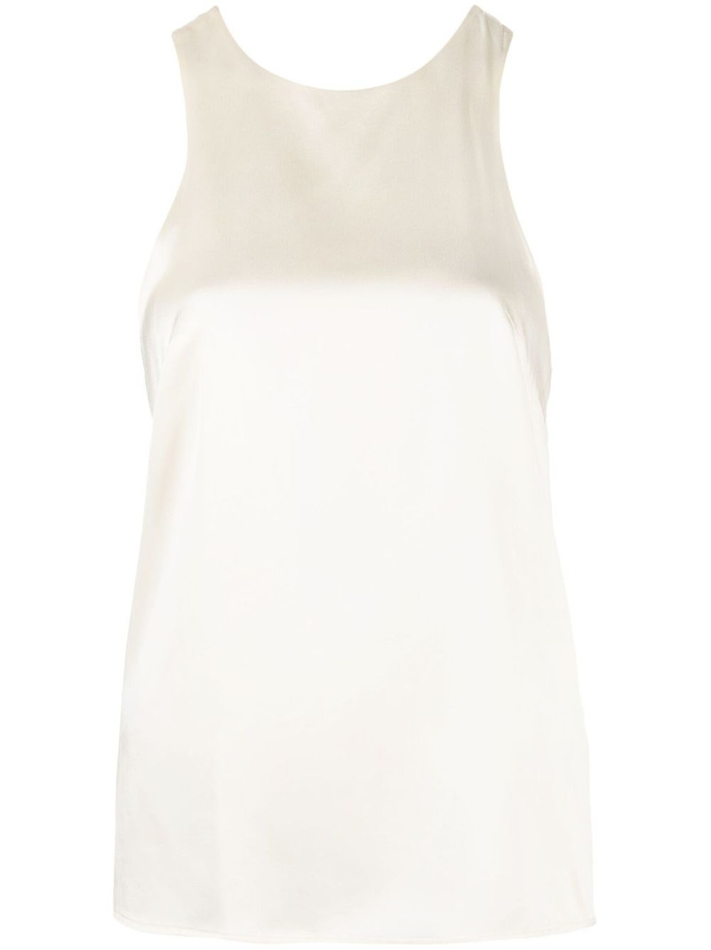 twist-detail racerback silk top 1