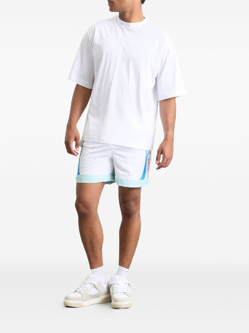 logo-print swim shorts - 5