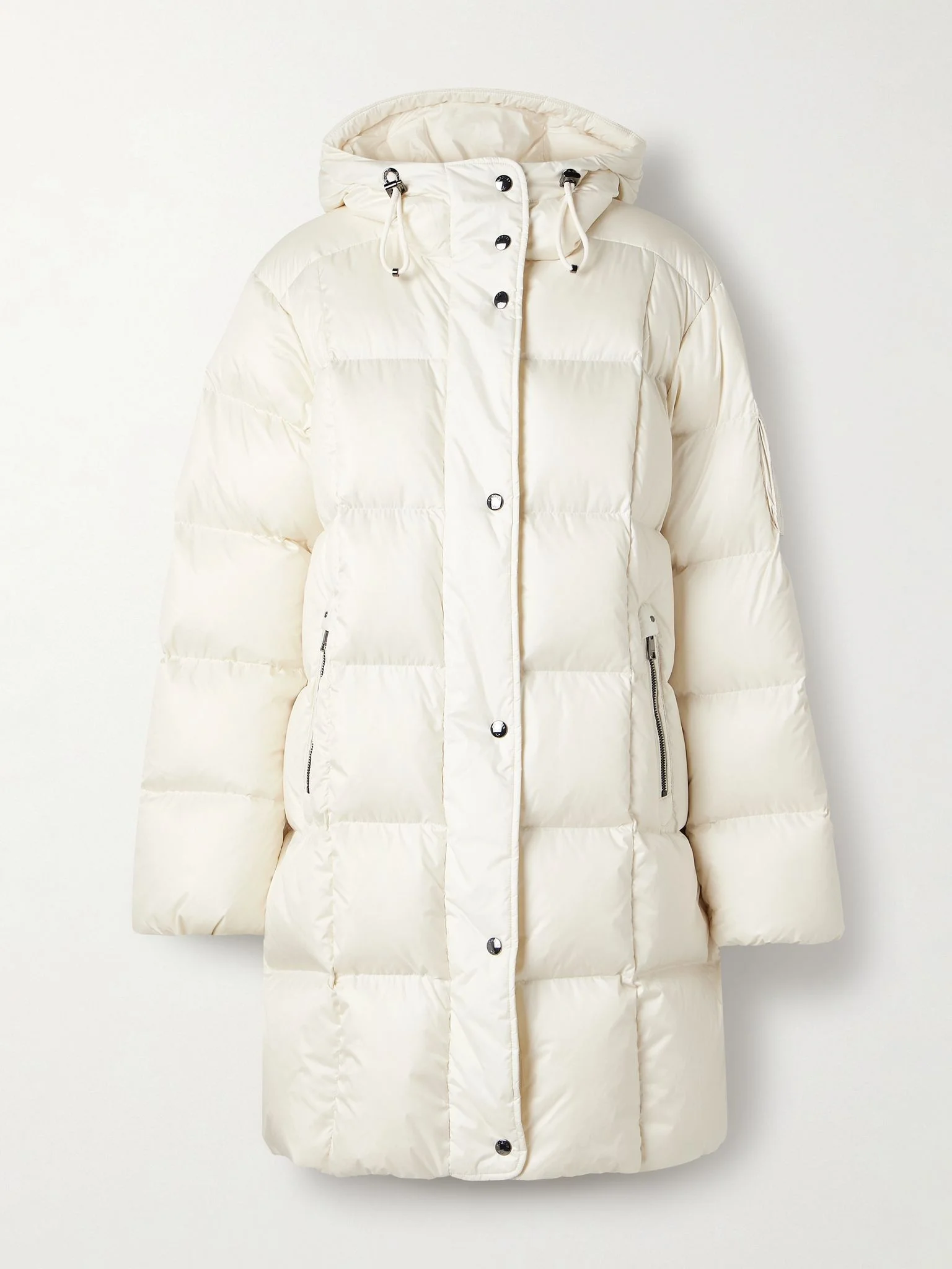 Fanja-D3 hooded quilted down ski jacket Ivory - 1