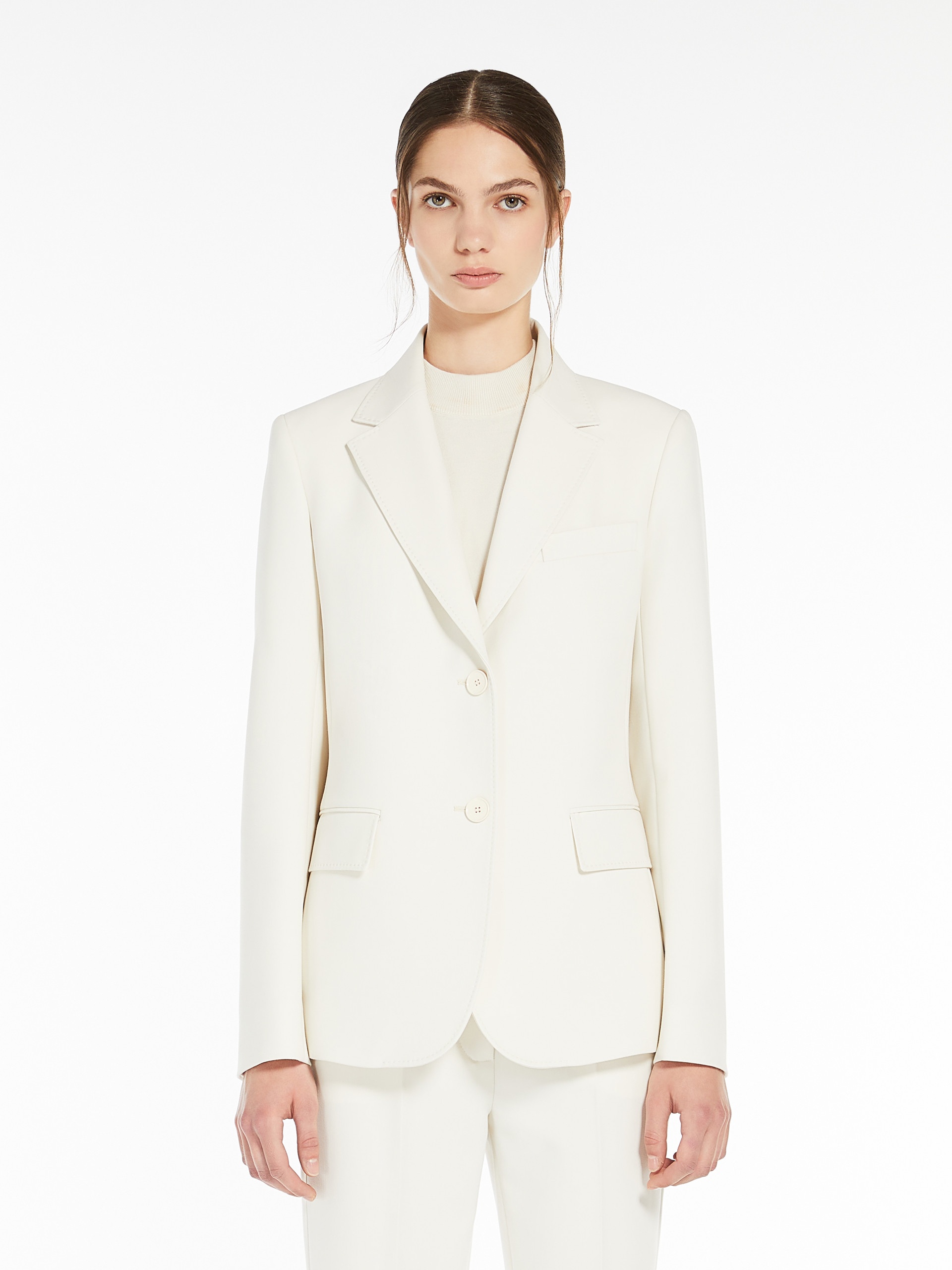 UVA Single-breasted blazer in stretch wool-blend canvas - 3