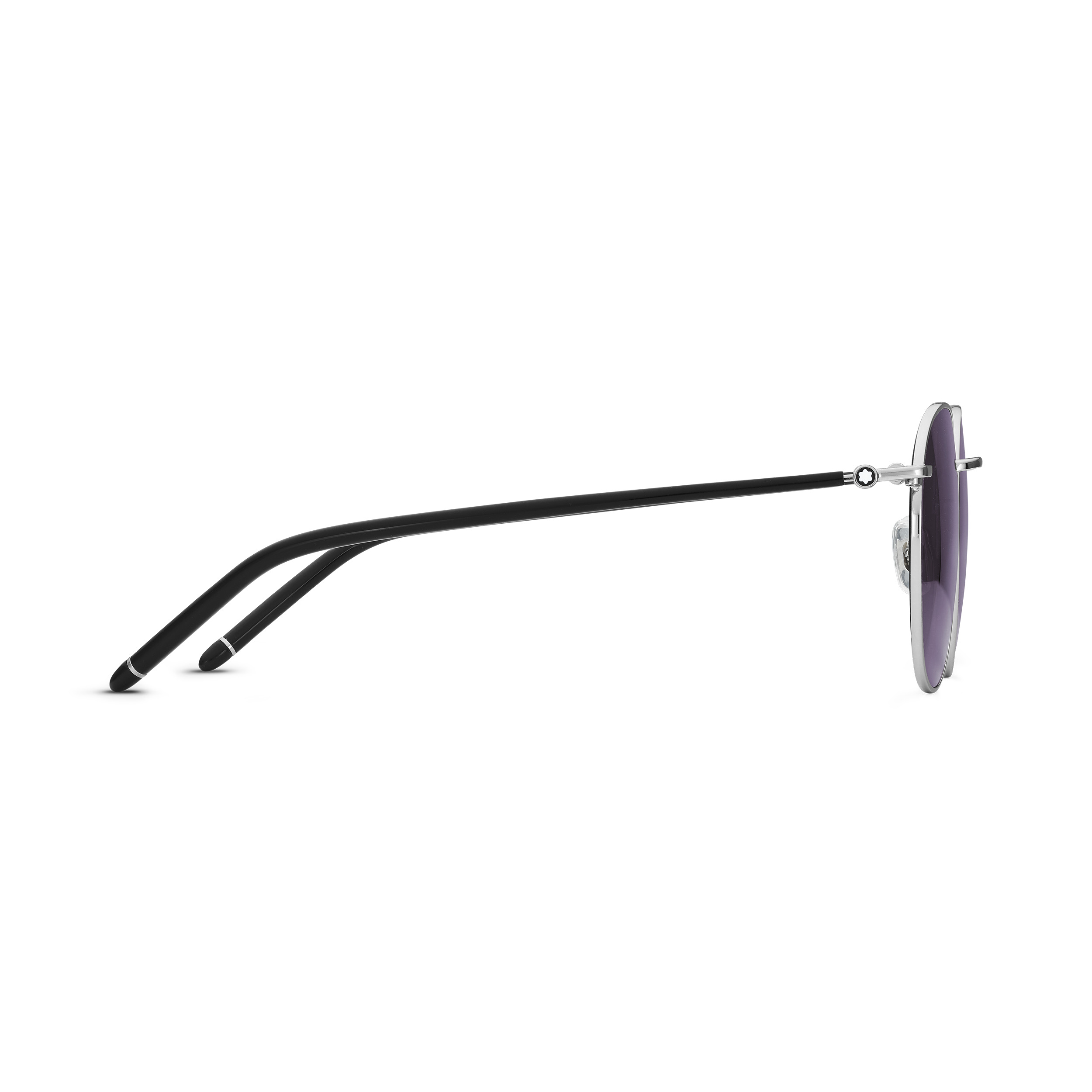 ROUND SUNGLASSES WITH SILVER-COLORED METAL FRAME - 2