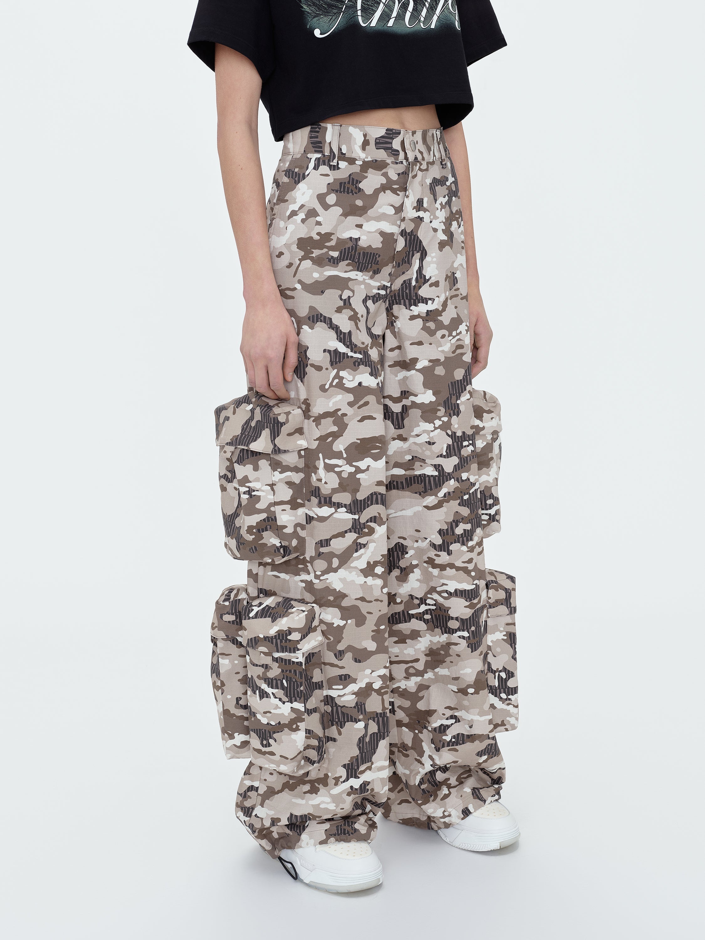 CAMO BAGGY CARGO TROUSER - 4