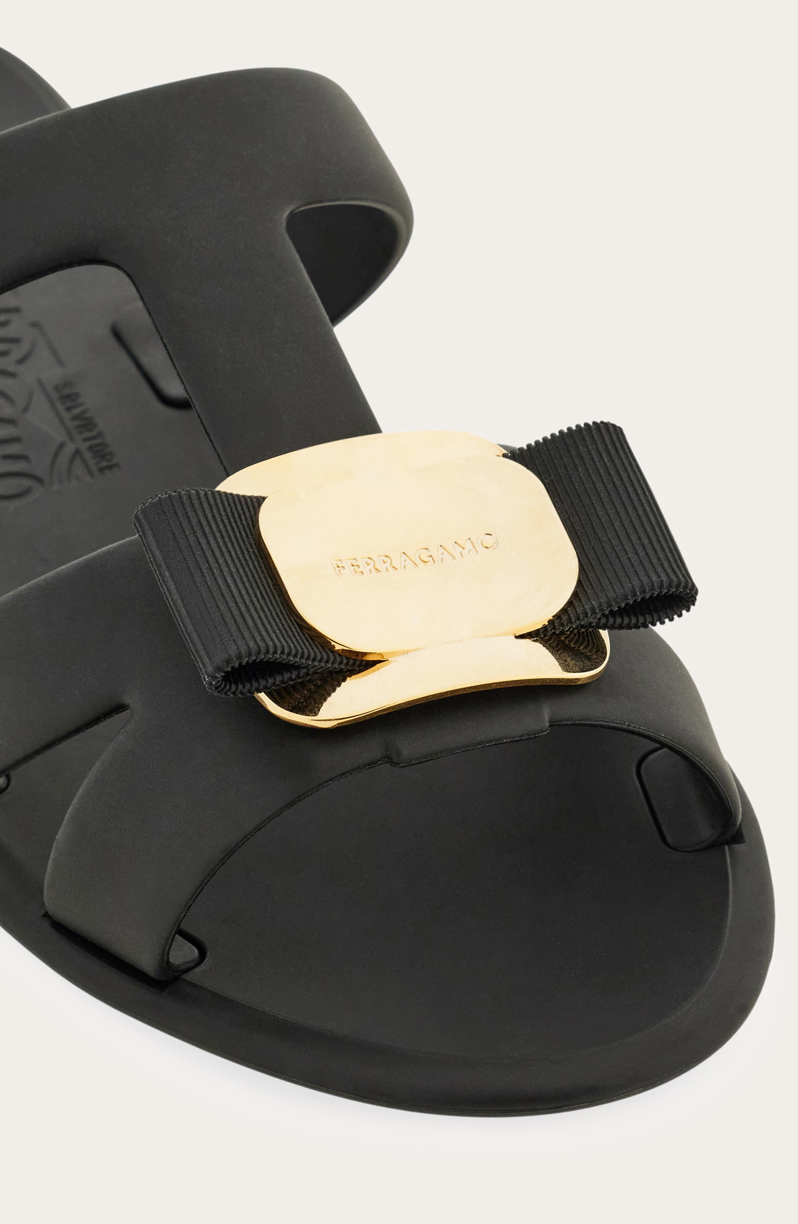 FERRAGAMO Lilou Slide Sandal (Women) in Nero at Nordstrom - 5