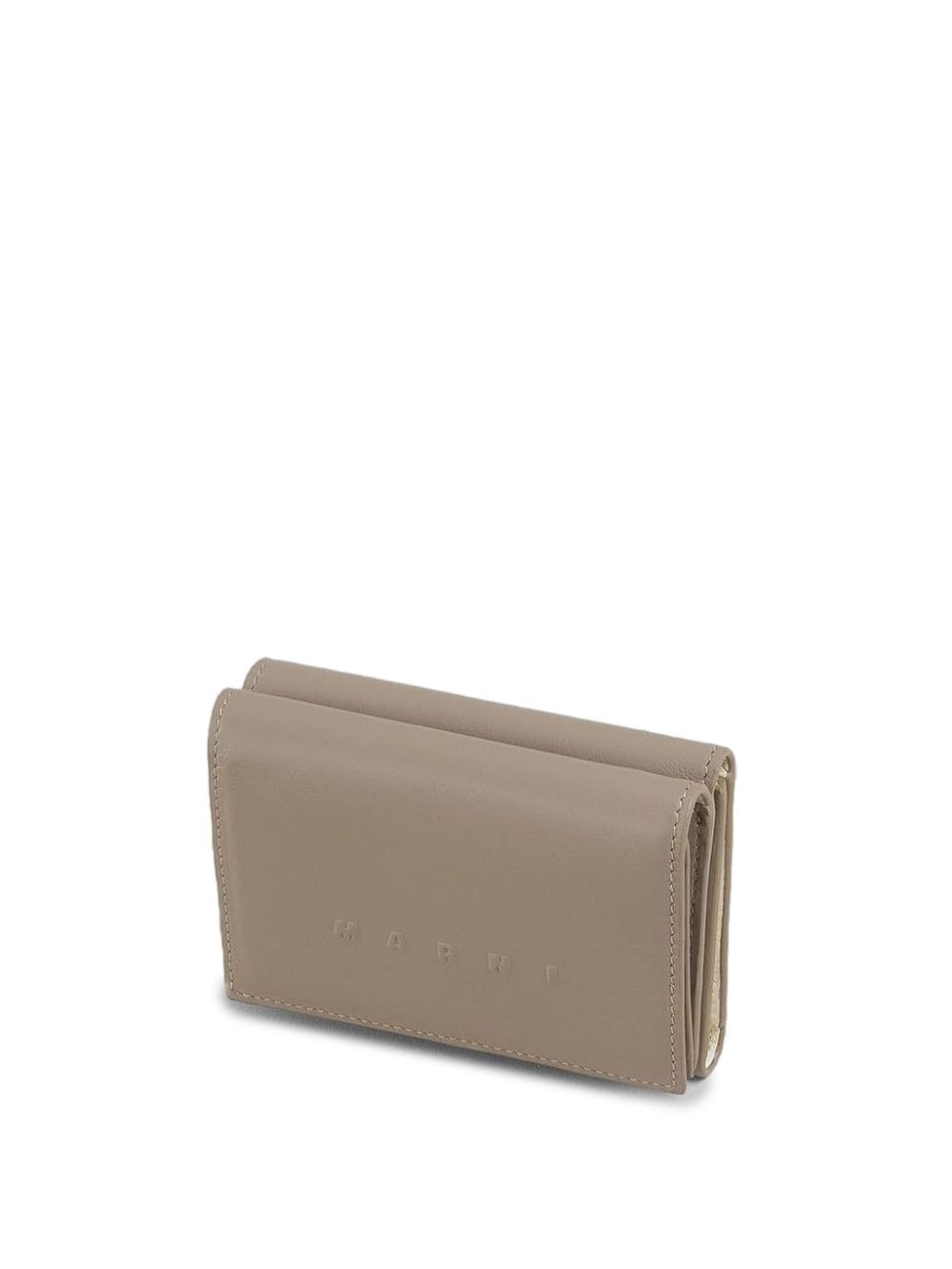 logo-embossed leather wallet - 4